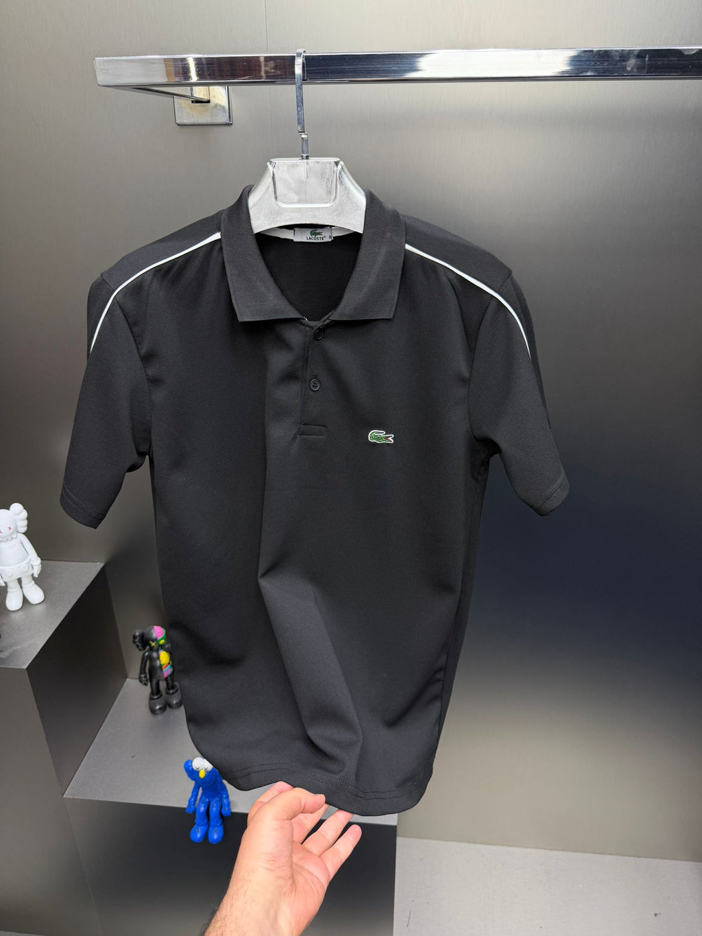 Lacoste Siyah İthal Şortlu Eşofman Takımı