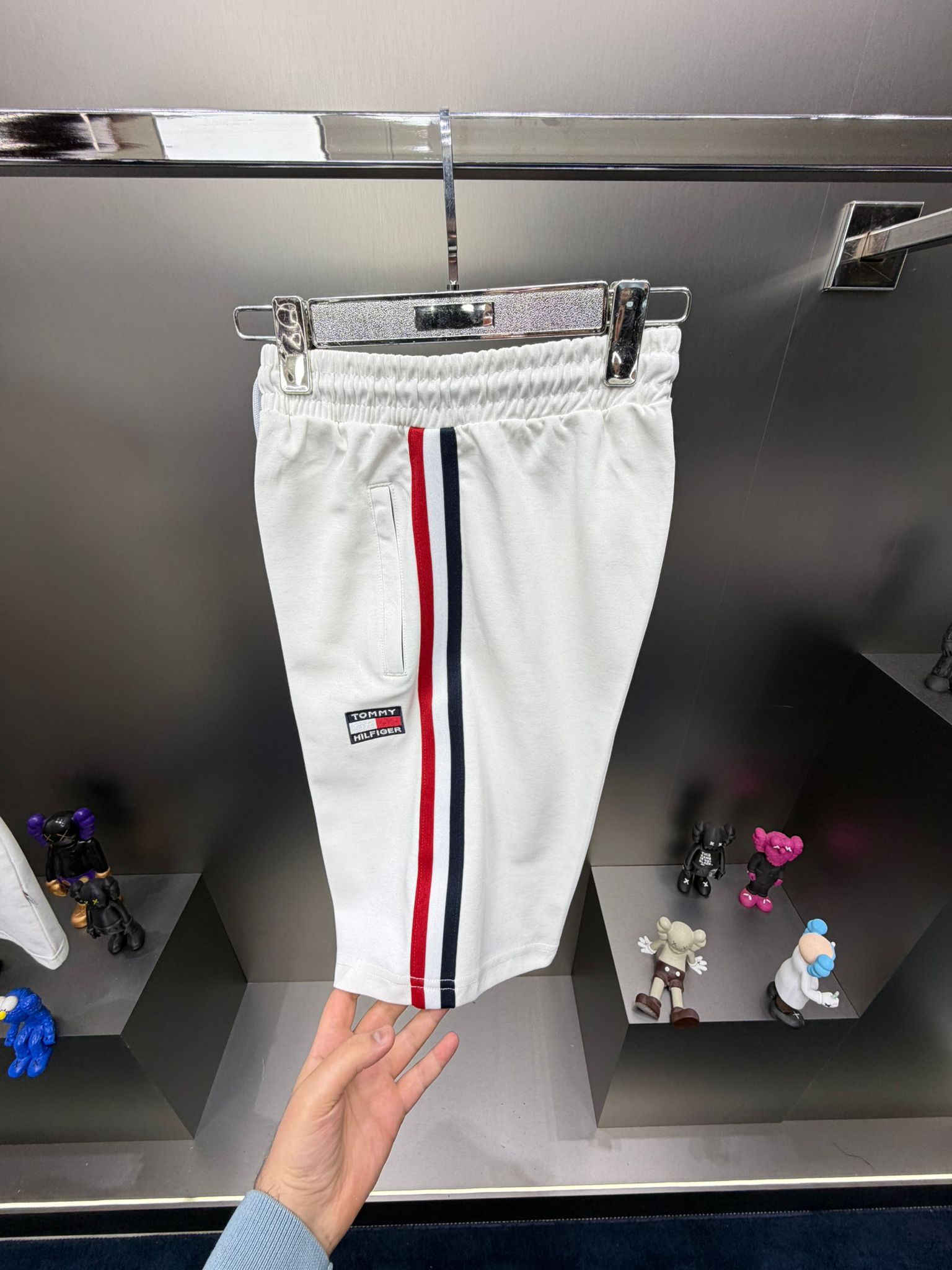 Tommy Hilfiger Beyaz İthal Şortlu Eşofman Takımı