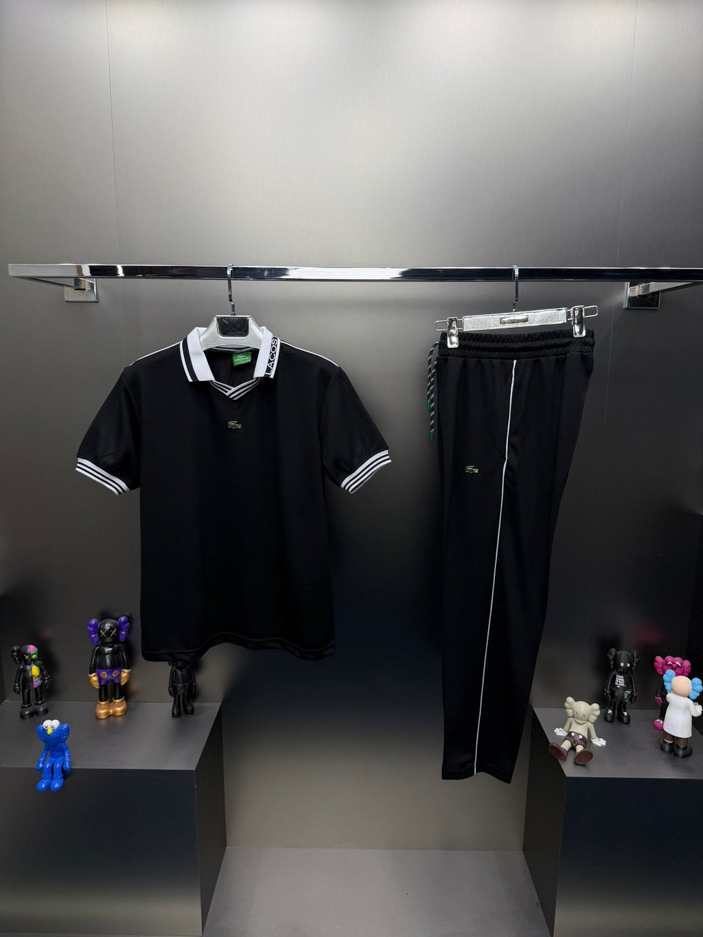Lacoste Siyah İthal Yazlık Eşofman Takımı