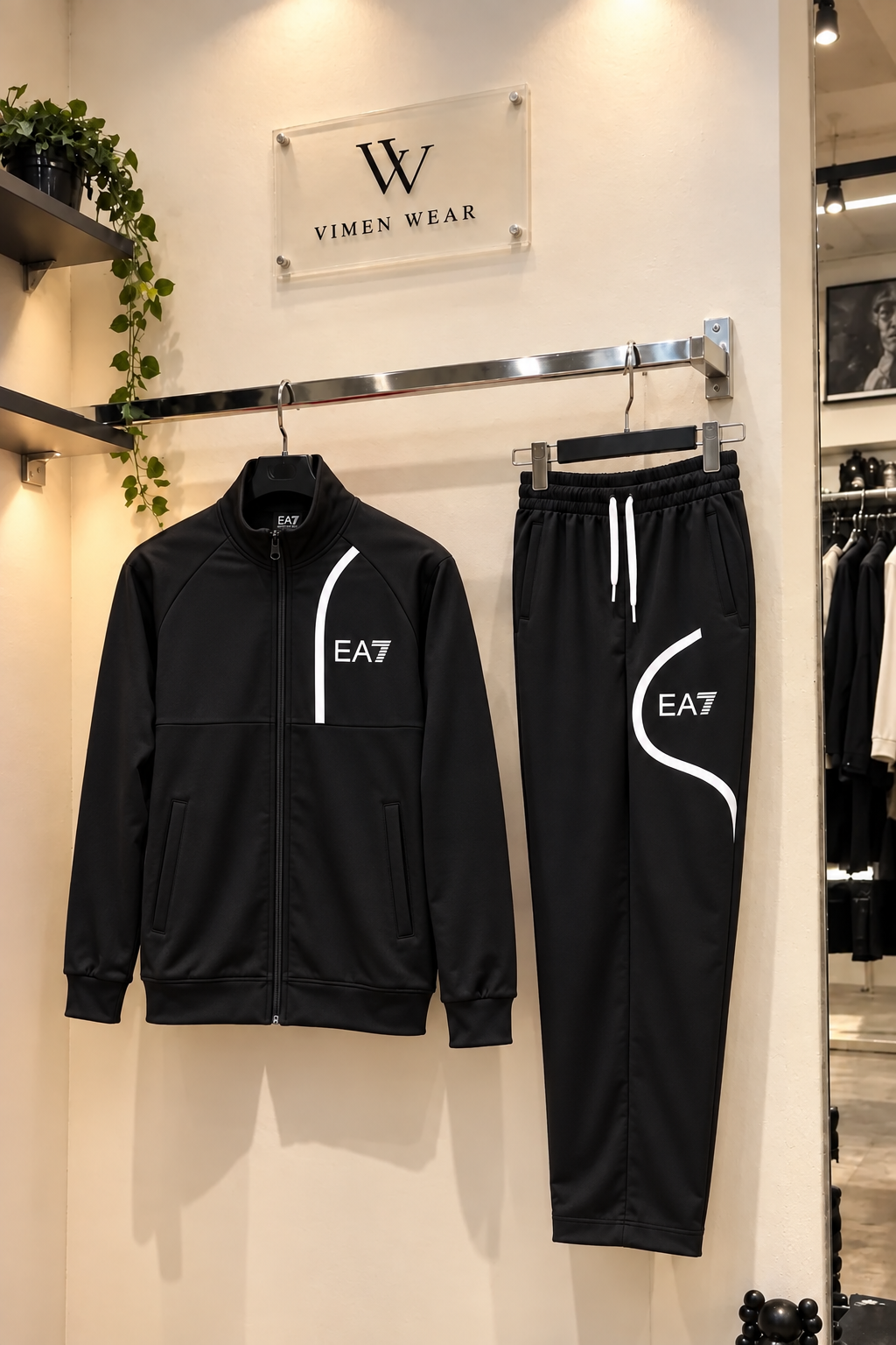 EA7 Siyah İthal Eşofman Takım