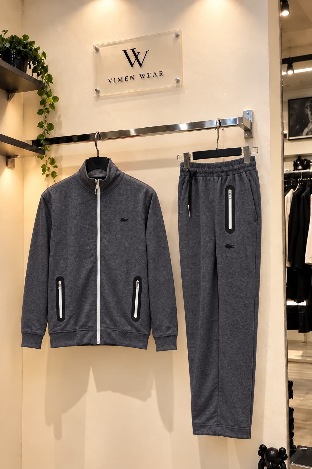Lacoste Gri İthal Eşofman Takımı