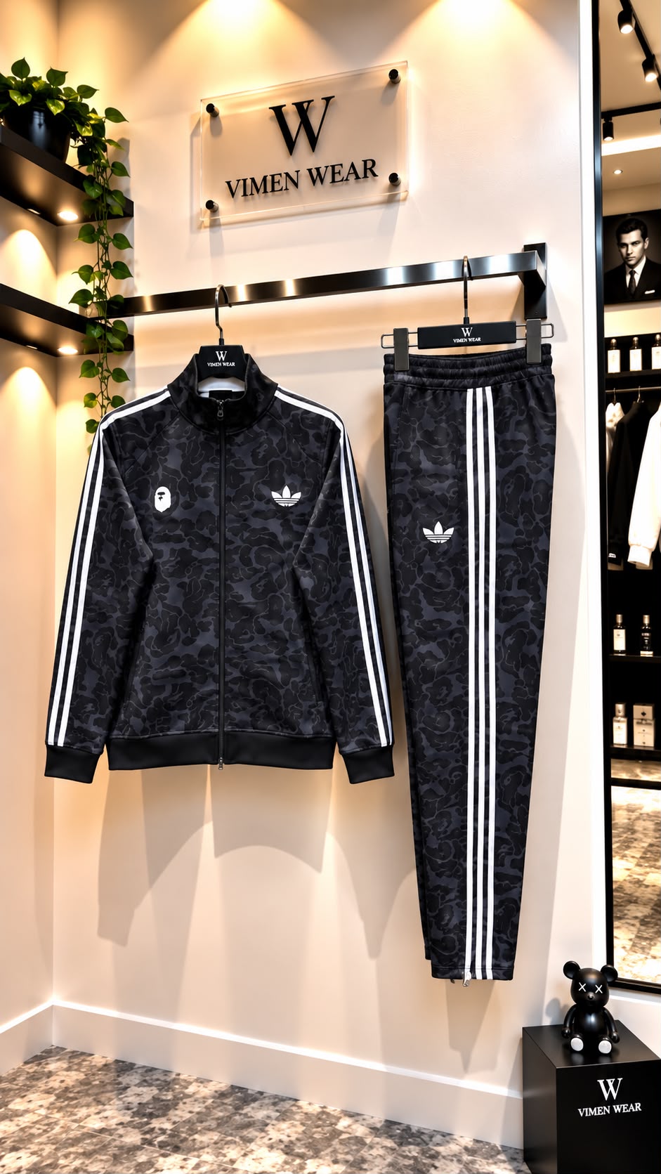 Adidas Siyah İthal Eşofman Takımı