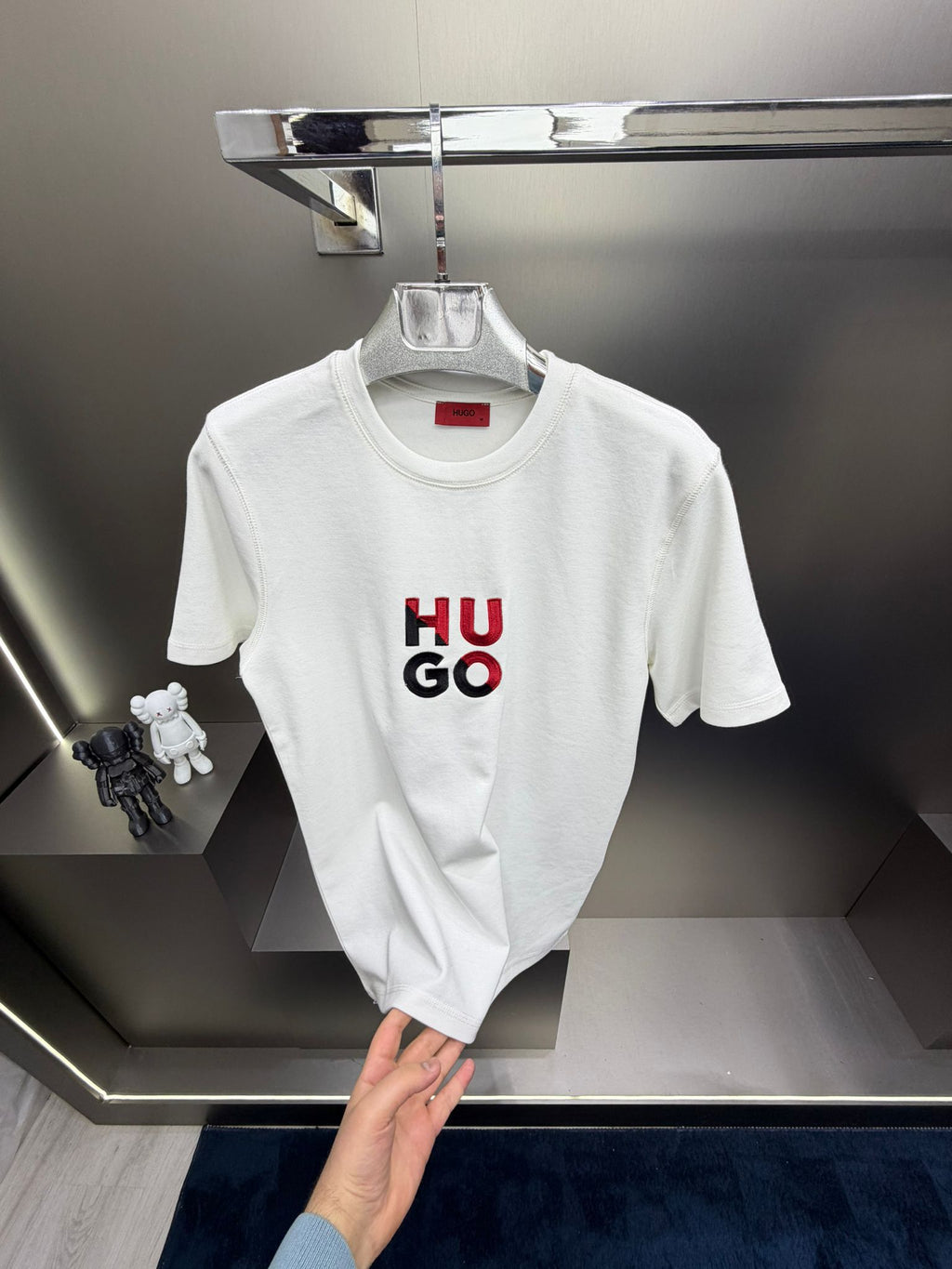 Hugo Beyaz İthal Şortlu Eşofman Takımı