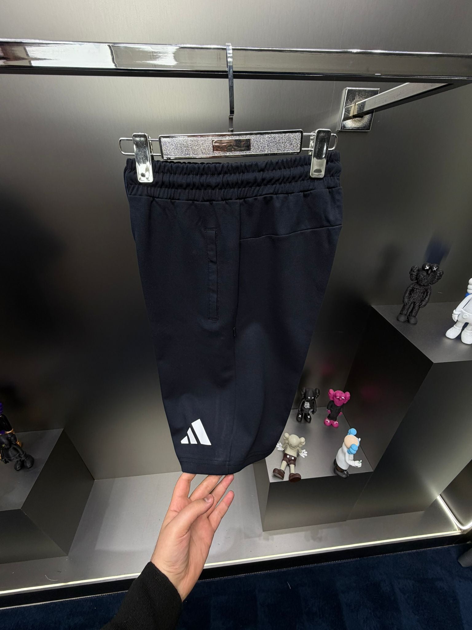 Adidas Lacivert İthal Şortlu Eşofman Takımı