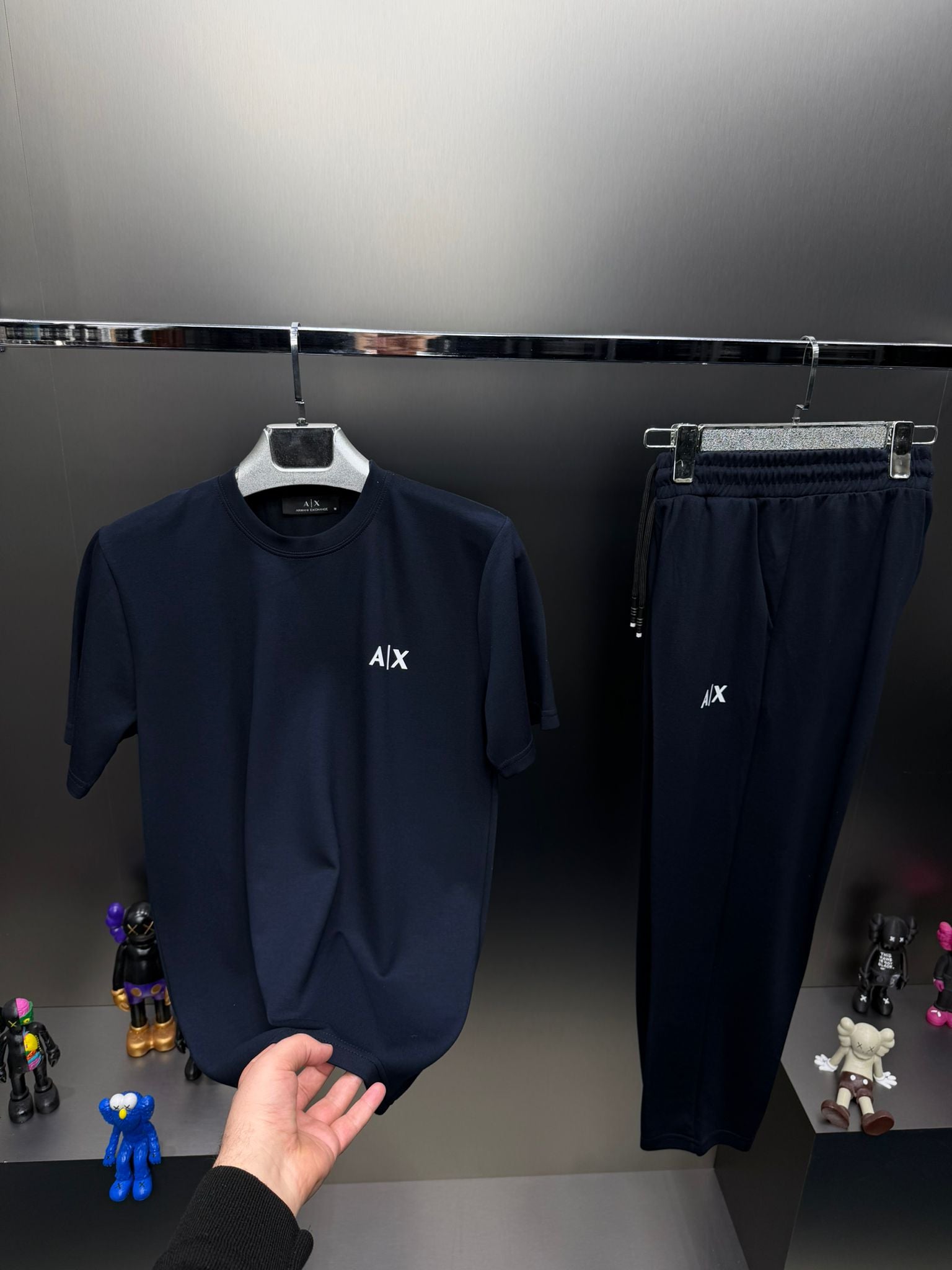 Armani Exchange Lacivert İthal Yazlık Eşofman Takımı