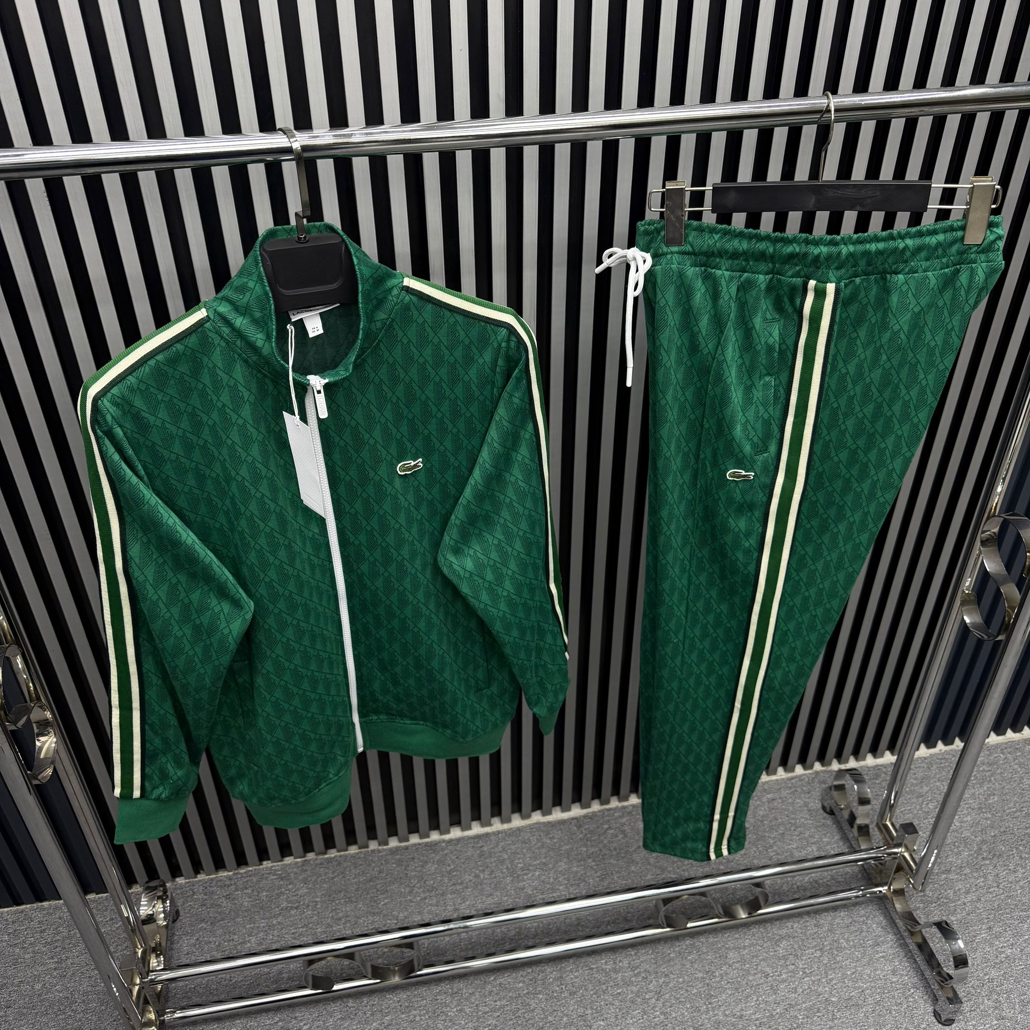 Lacoste Monogram Yeşil Eşofman Takım