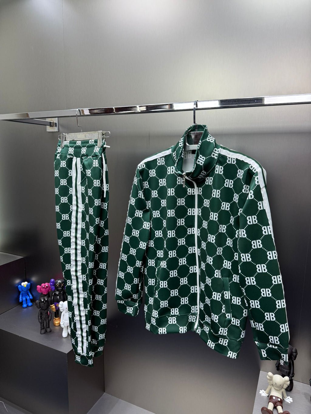Balenc!aga Monogram Yeşil İthal Eşofman Takım