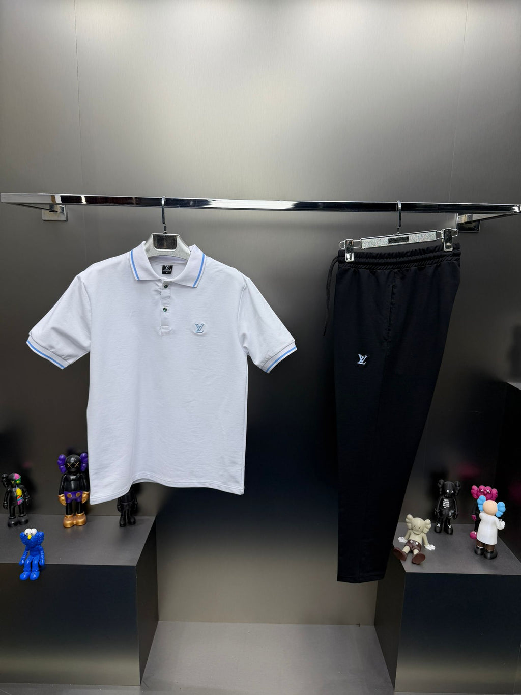 Louis Vuitton Koyu Lacivert İthal Yazlık Eşofman Takımı