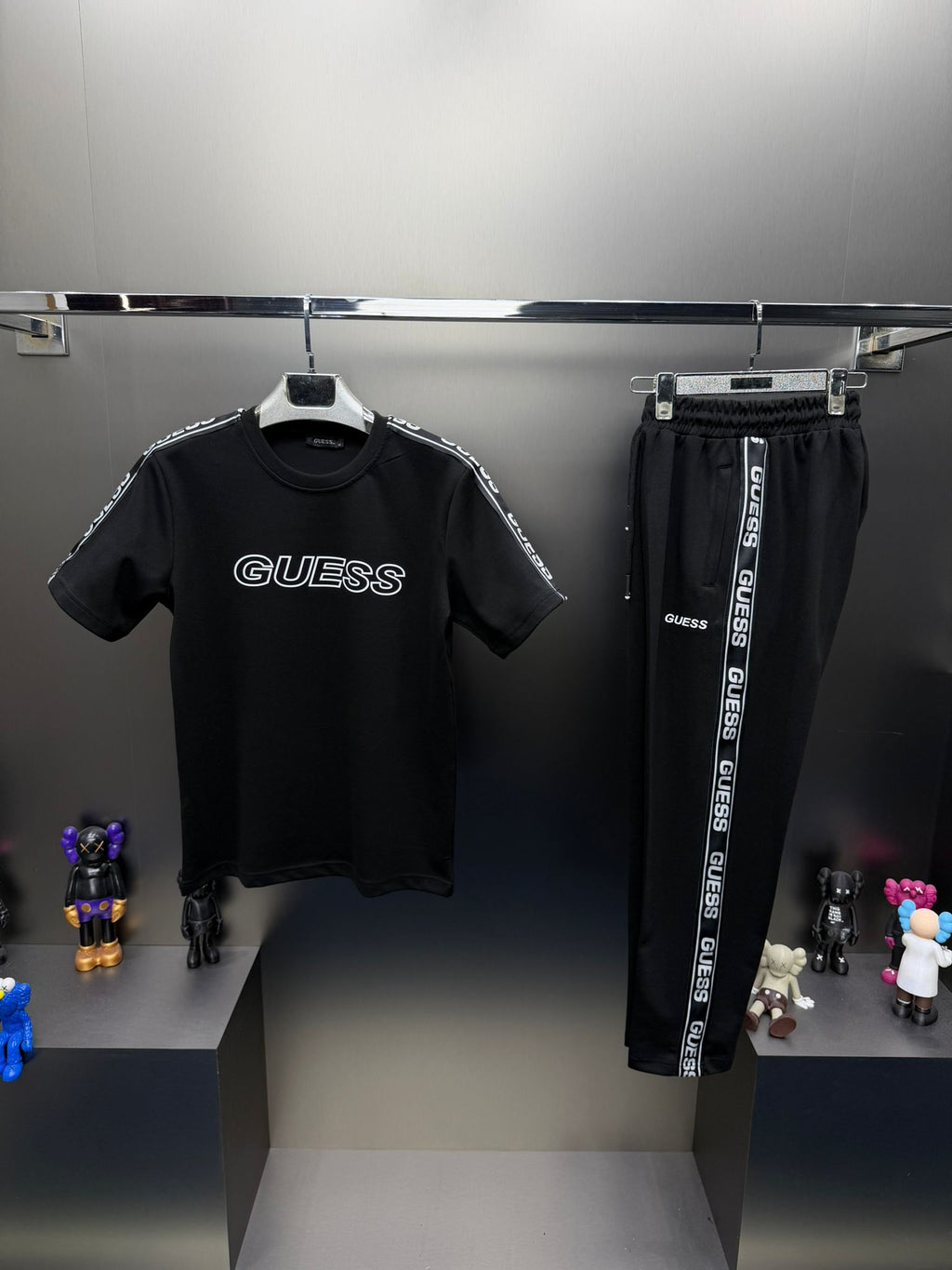 Guess Siyah İthal Yazlık Eşofman Takımı