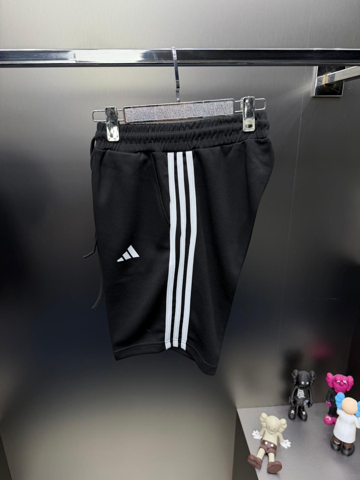 Adidas Siyah İthal Şortlu Eşofman Takımı