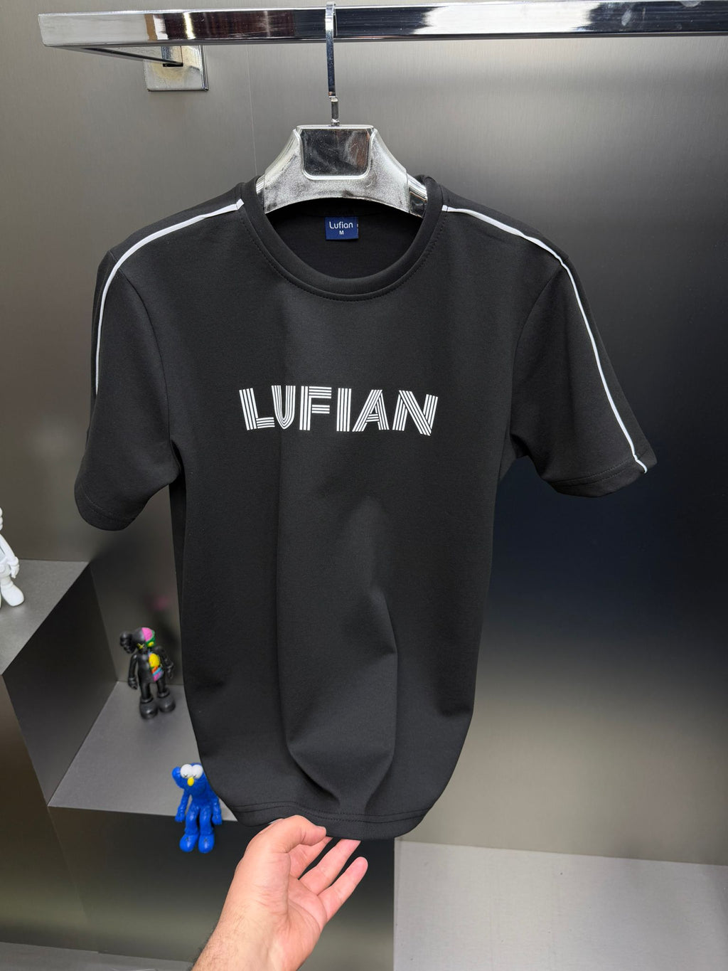 Lufian Siyah İthal Yazlık Eşofman Takımı