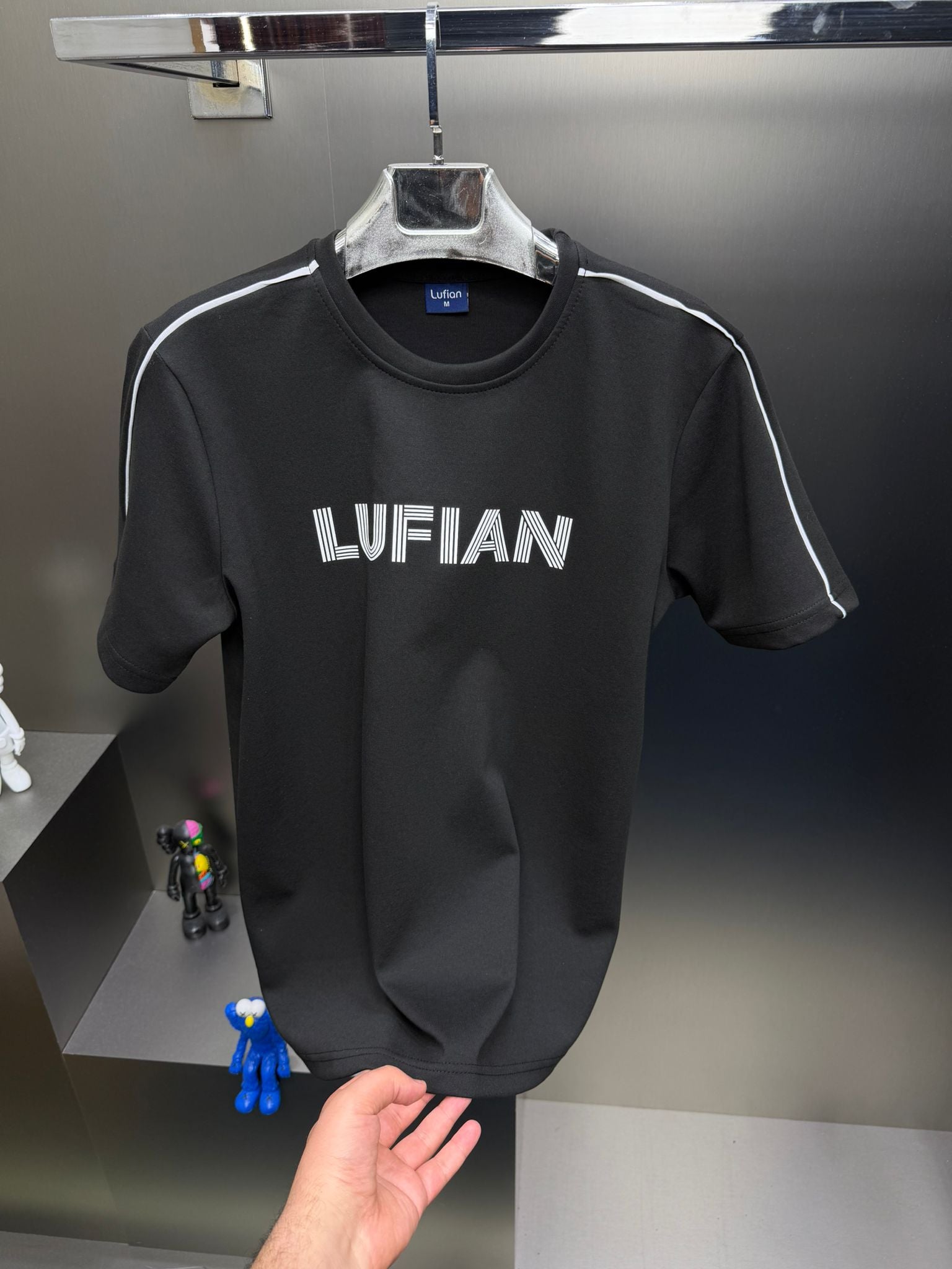 Lufian Siyah İthal Yazlık Eşofman Takımı