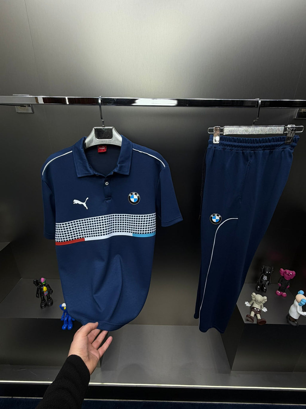 Puma BMW MSport Racing Lacivert İthal Yazlık Eşofman Takımı
