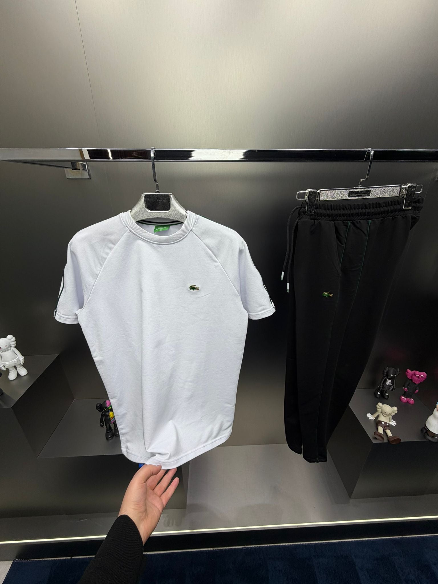Lacoste Beyaz İthal Yazlık Eşofman Takımı
