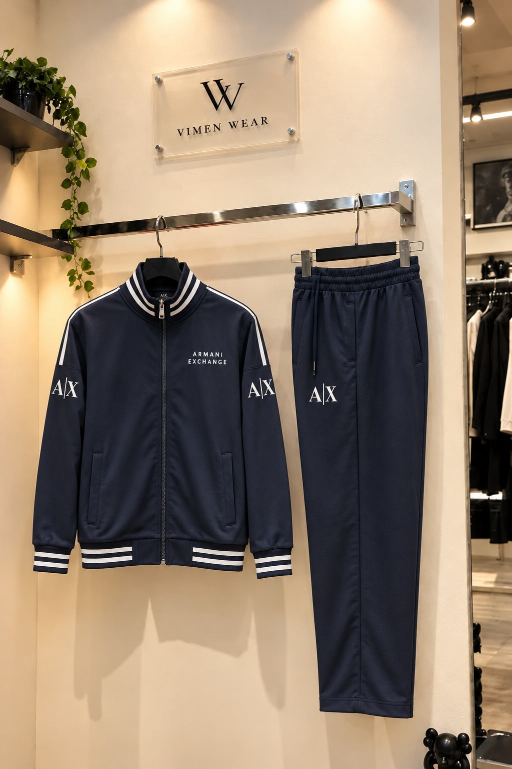 Emporio Armani AX  İthal Lacivert Eşofman Takım