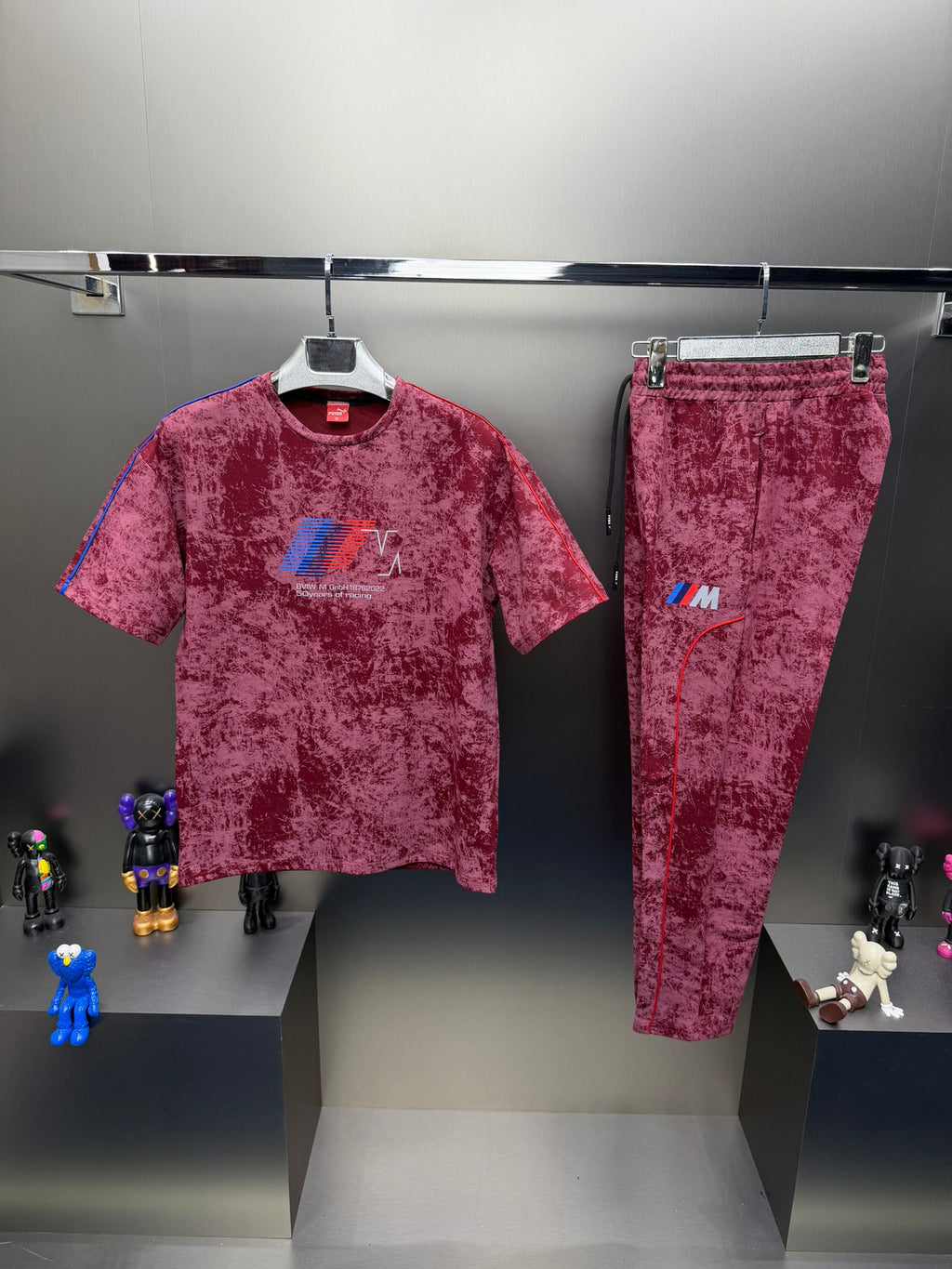 Puma BMW Bordo İthal Yazlık Eşofman Takımı