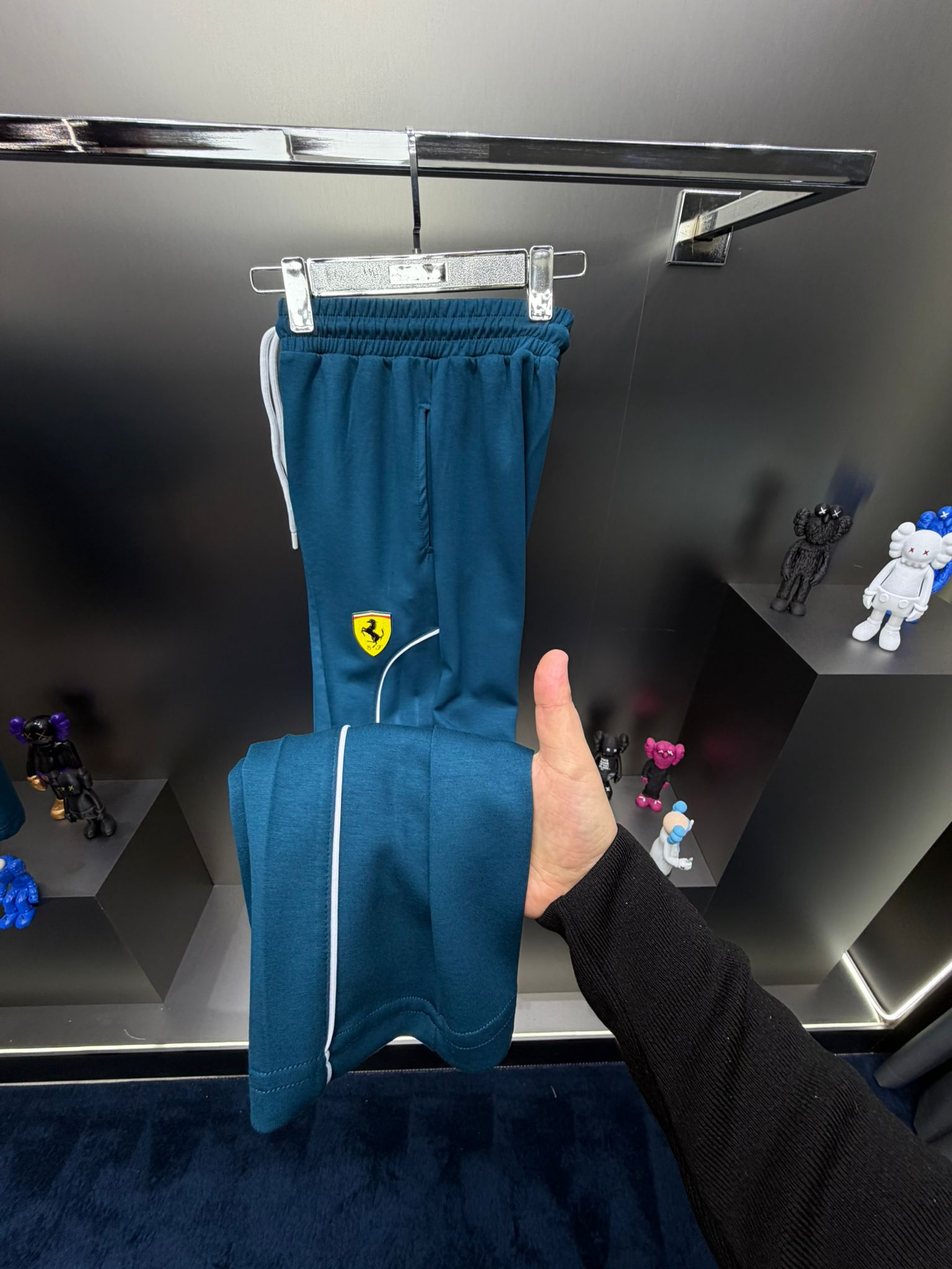 Ferrari Turkuaz İthal Yazlık Eşofman Takımı