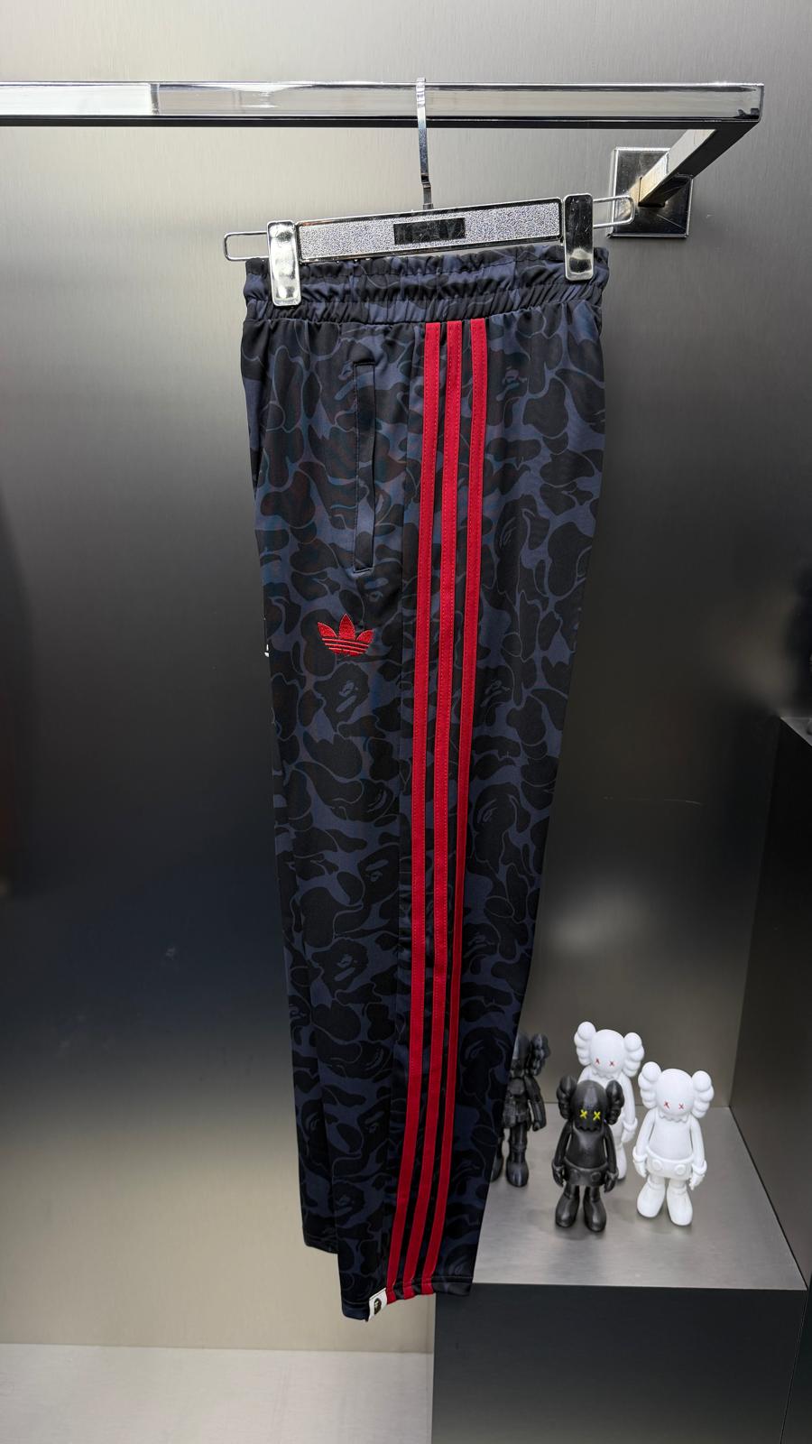 Adidas Siyah Kırmızı İthal Eşofman Takımı