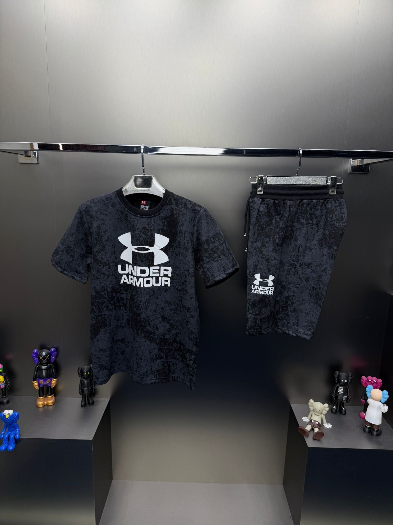 Under Armour Siyah İthal Şortlu Eşofman Takımı