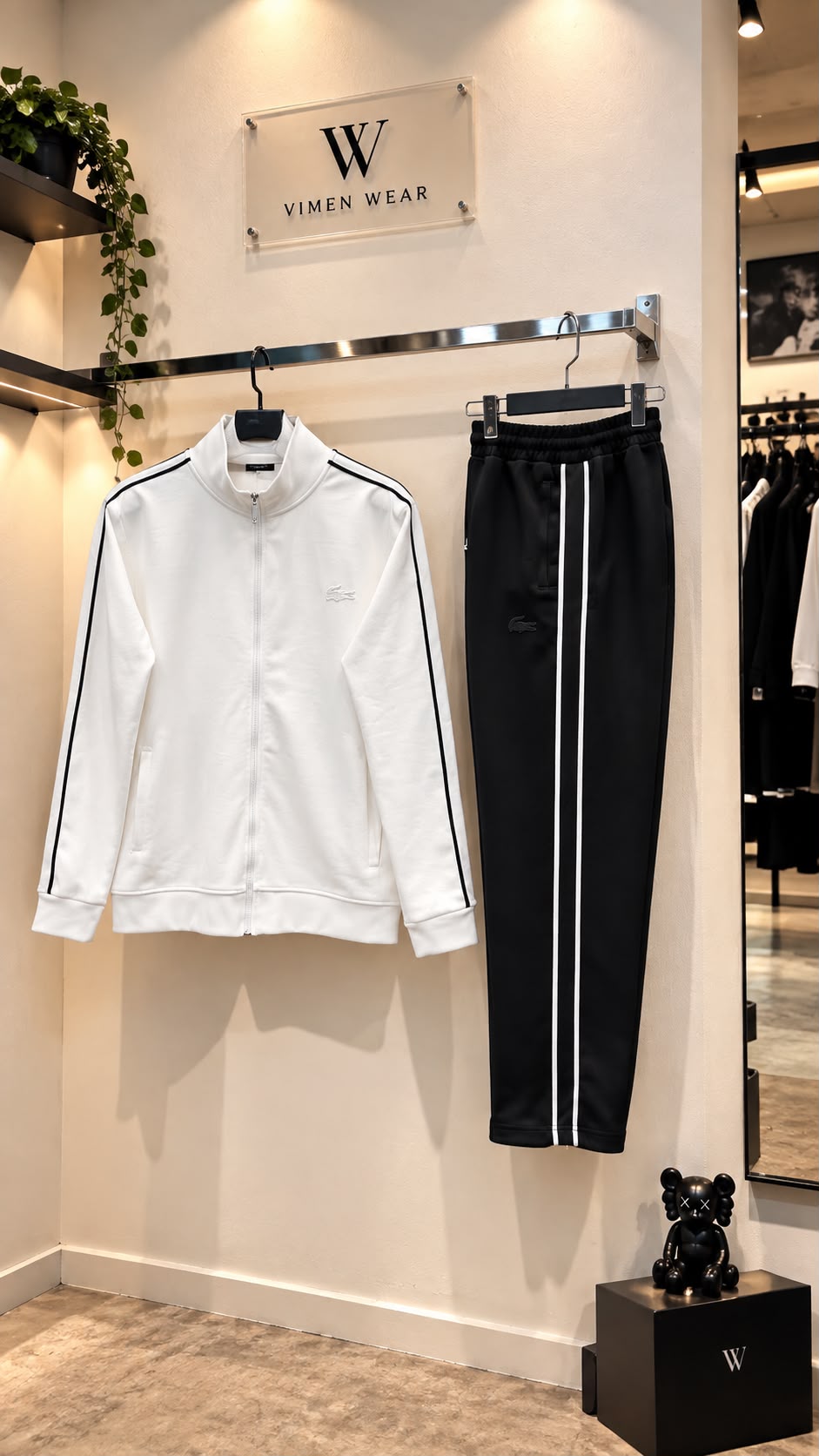 Lacoste Beyaz Yeşil Eşofman Takımı