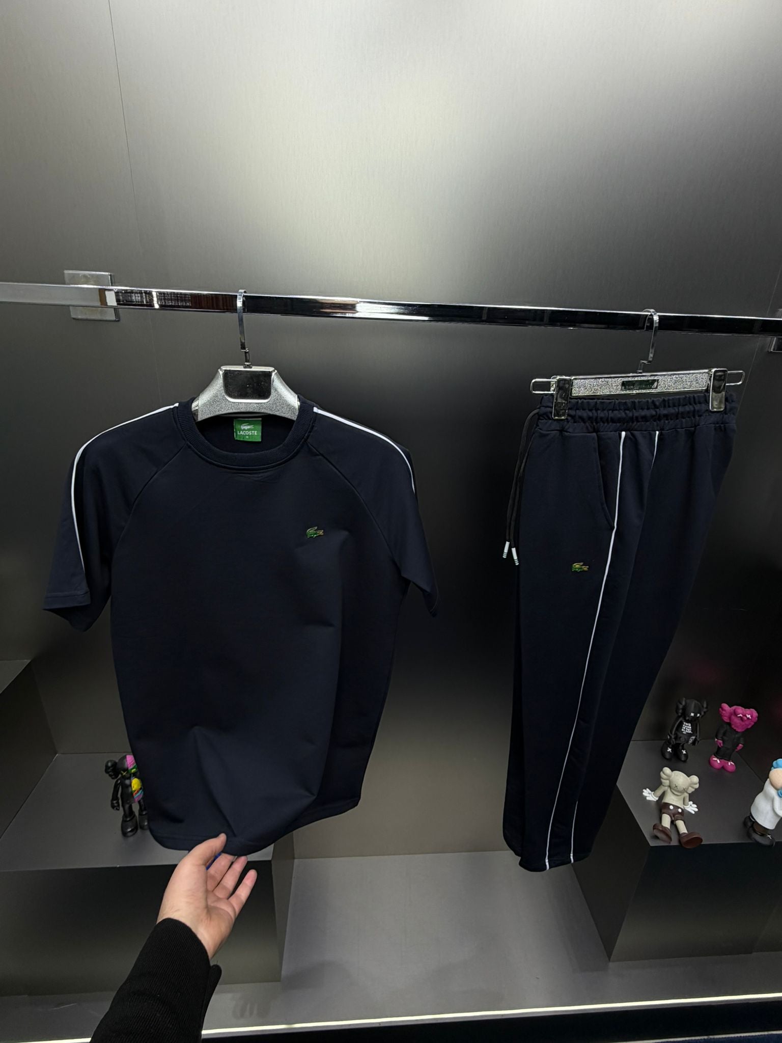 Lacoste Lacivert İthal Yazlık Eşofman Takımı