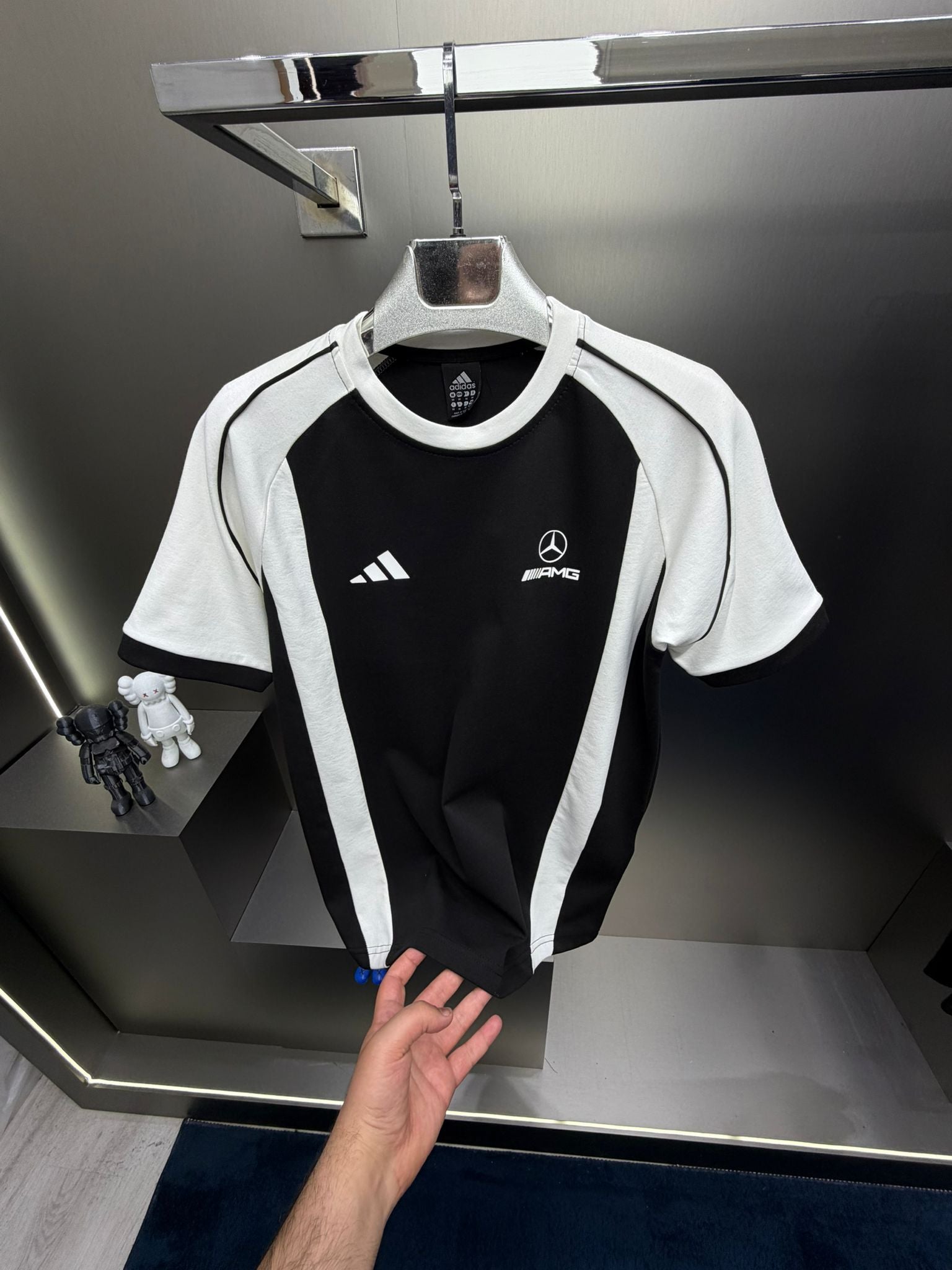 Adidas Amg Siyah Beyaz İthal Yazlık Eşofman Takımı