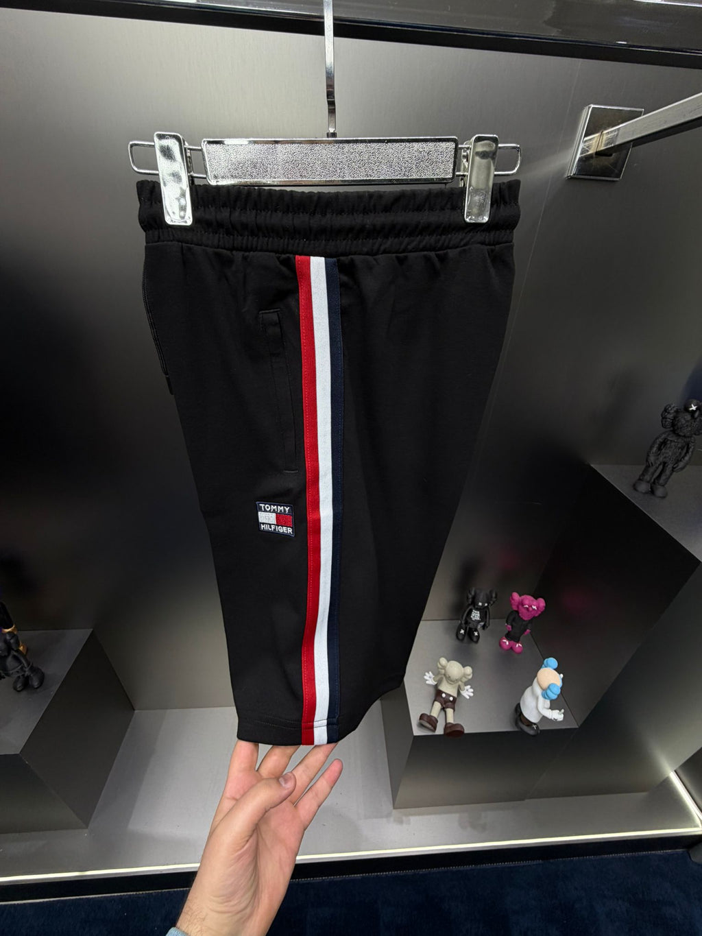 Tommy Hilfiger Siyah İthal Şortlu Eşofman Takımı