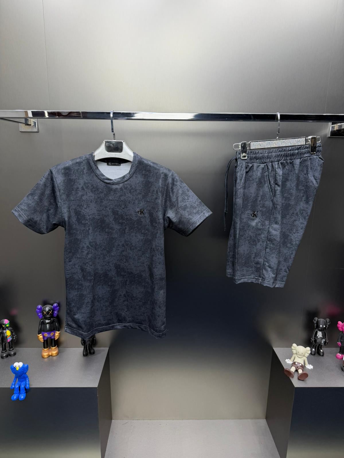 Calvin Klein Siyah İthal Şortlu Eşofman Takımı
