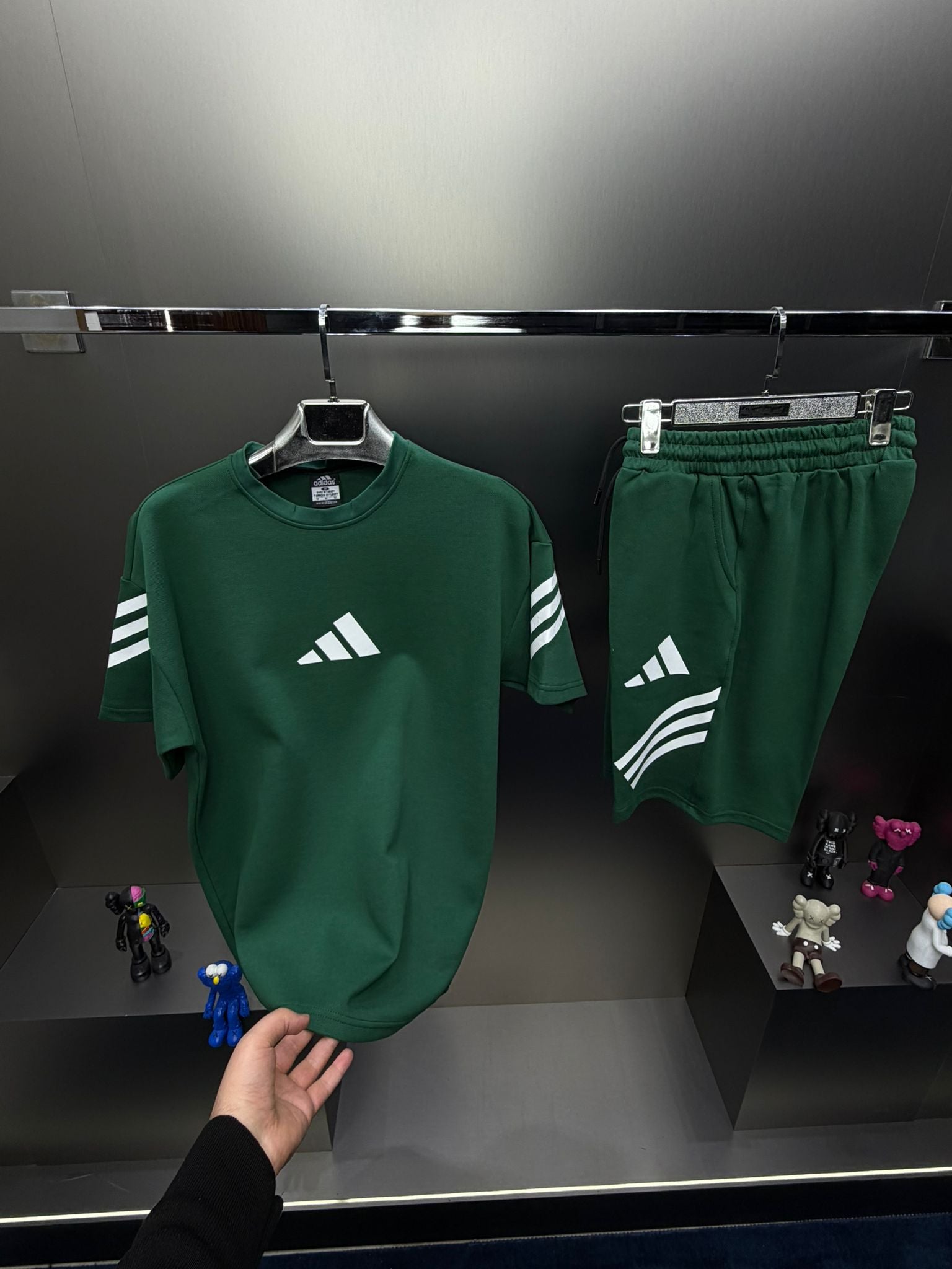 Adidas ZN Yeşil İthal Şortlu Eşofman Takımı