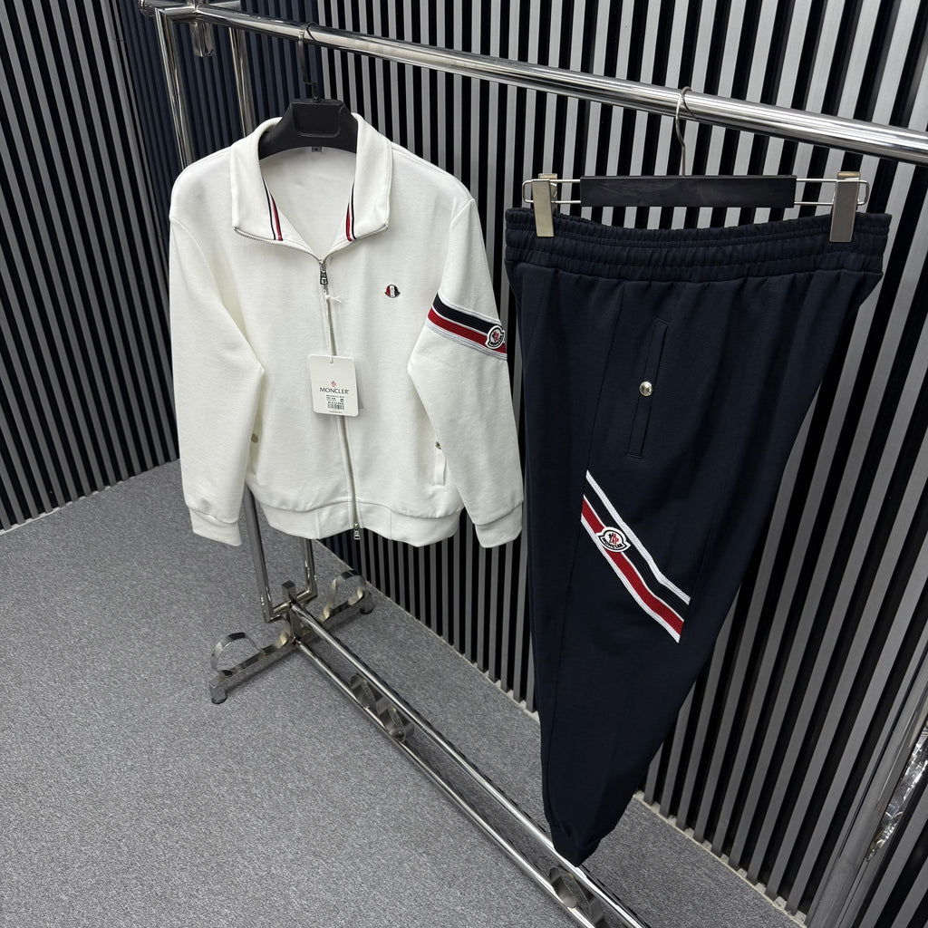 Moncler Beyaz Siyah Eşofman Takım