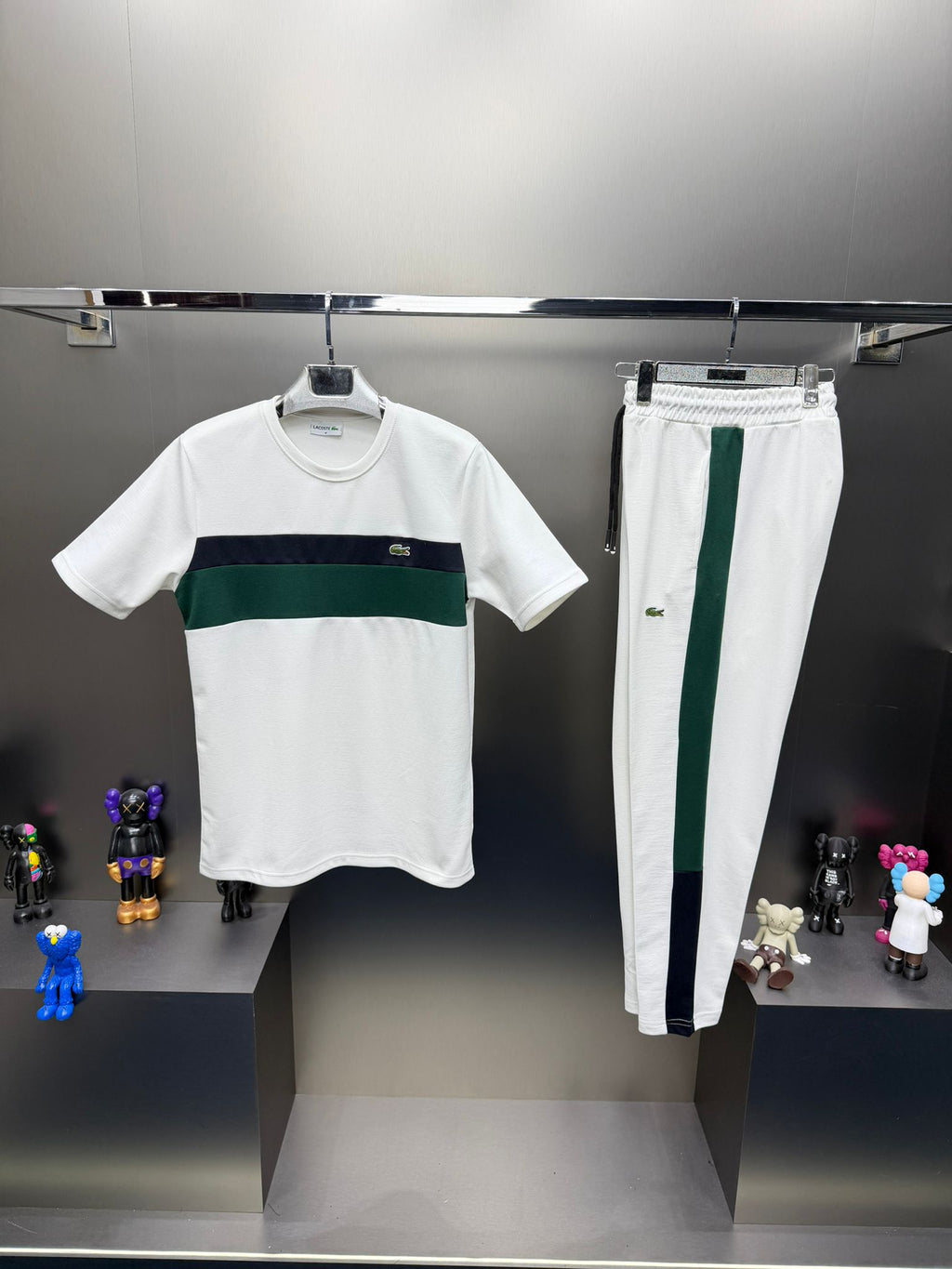 Lacoste Beyaz İthal Yazlık Eşofman Takımı