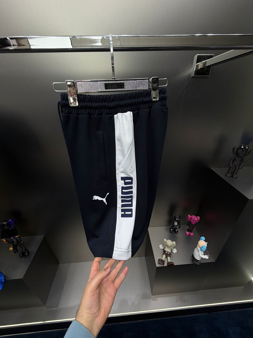 Puma Lacivert İthal Şortlu Eşofman Takımı