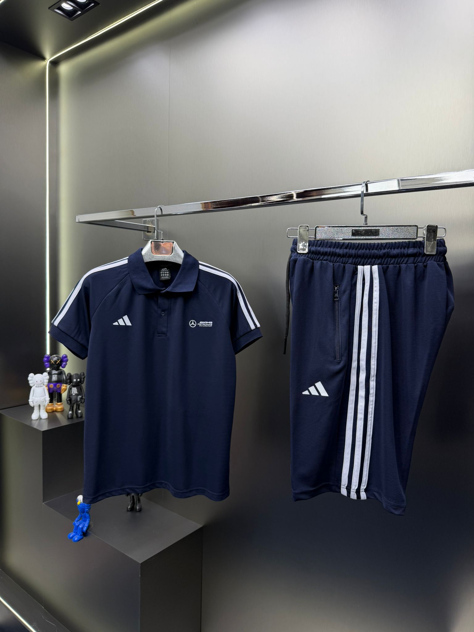 Mercedes Lacivert İthal Şortlu Eşofman Takımı