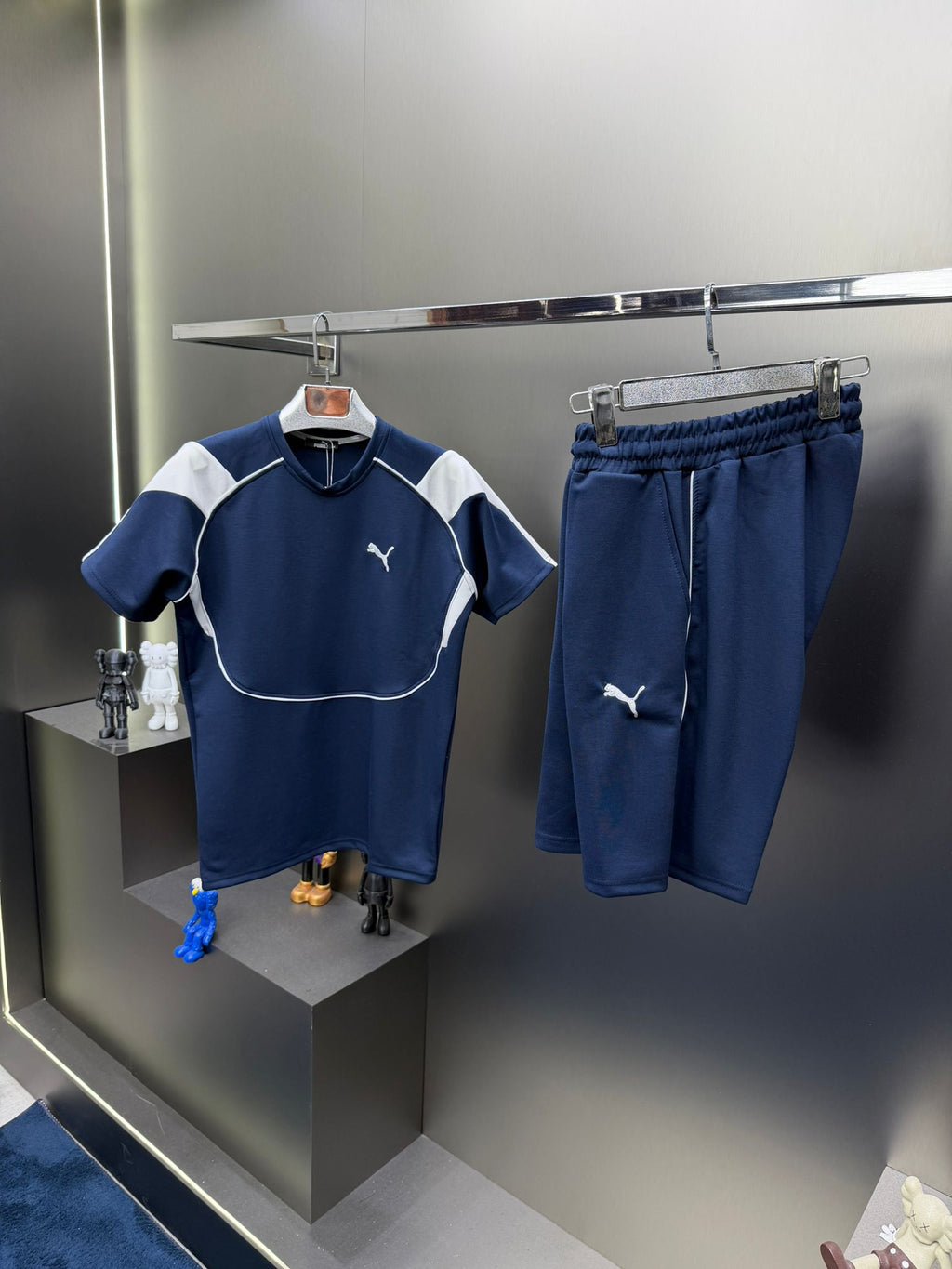 Puma Lacivert İthal Şortlu Eşofman Takımı