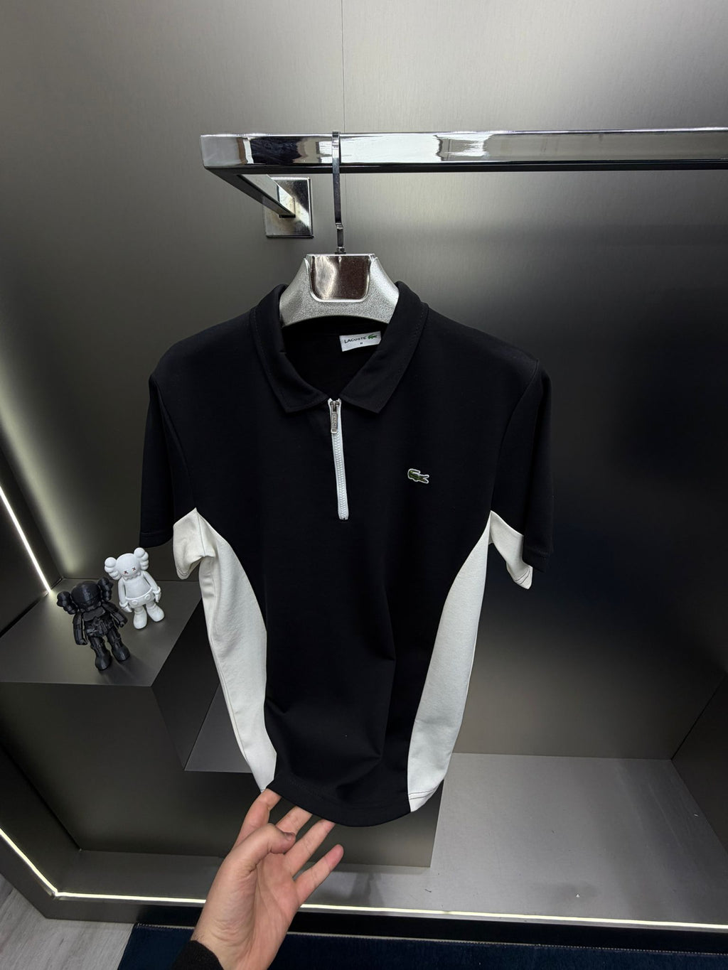 Lacoste Siyah İthal Şortlu Eşofman Takımı