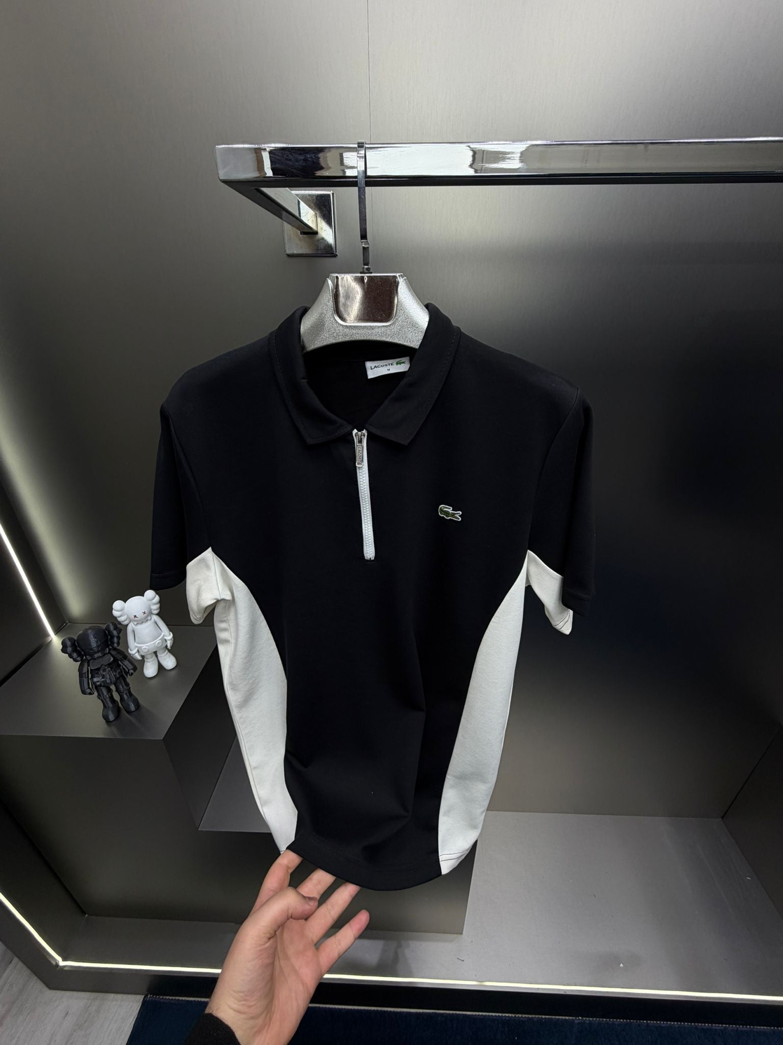 Lacoste Siyah İthal Şortlu Eşofman Takımı
