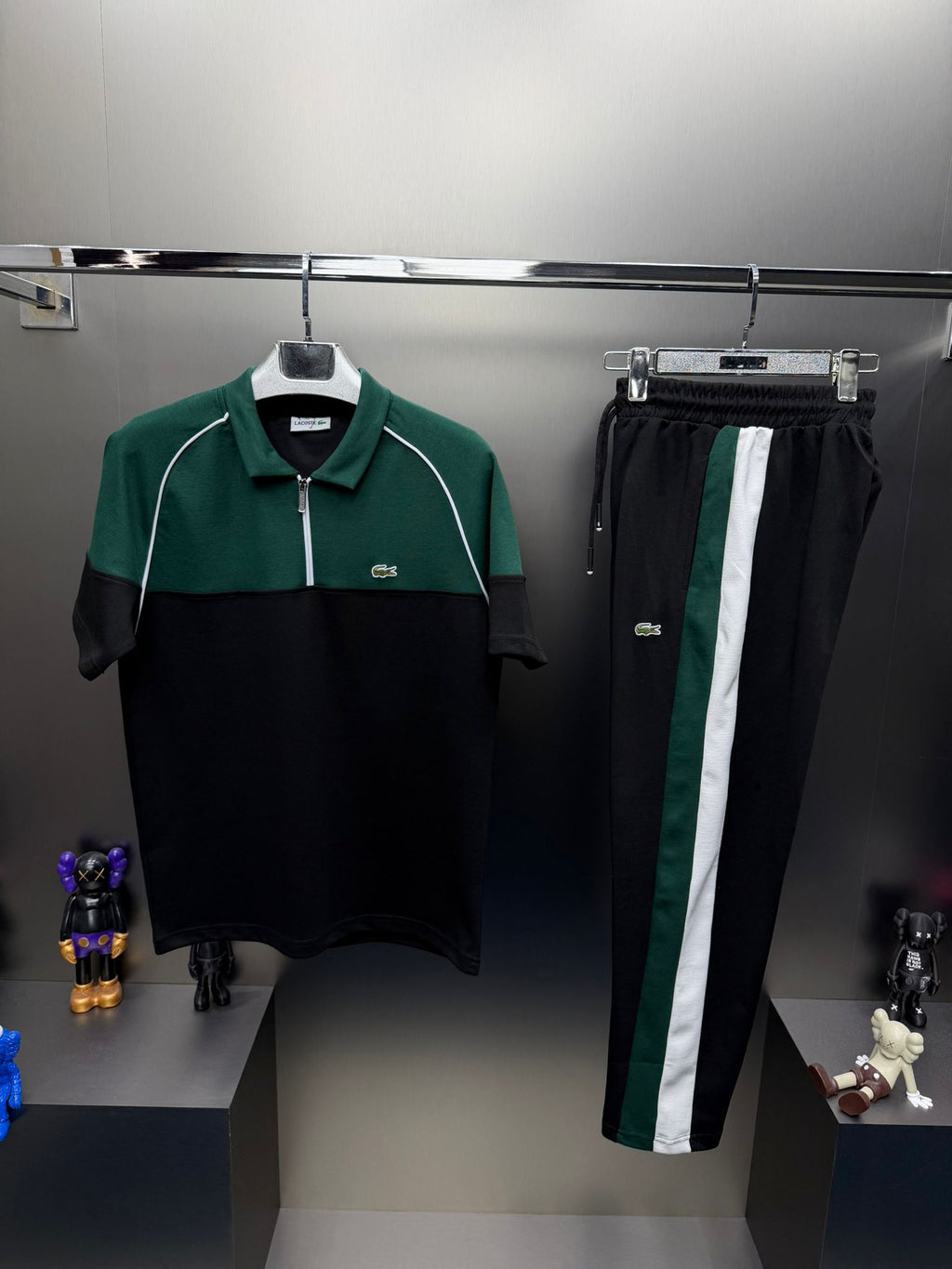 Lacoste Siyah İthal Yazlık Eşofman Takımı