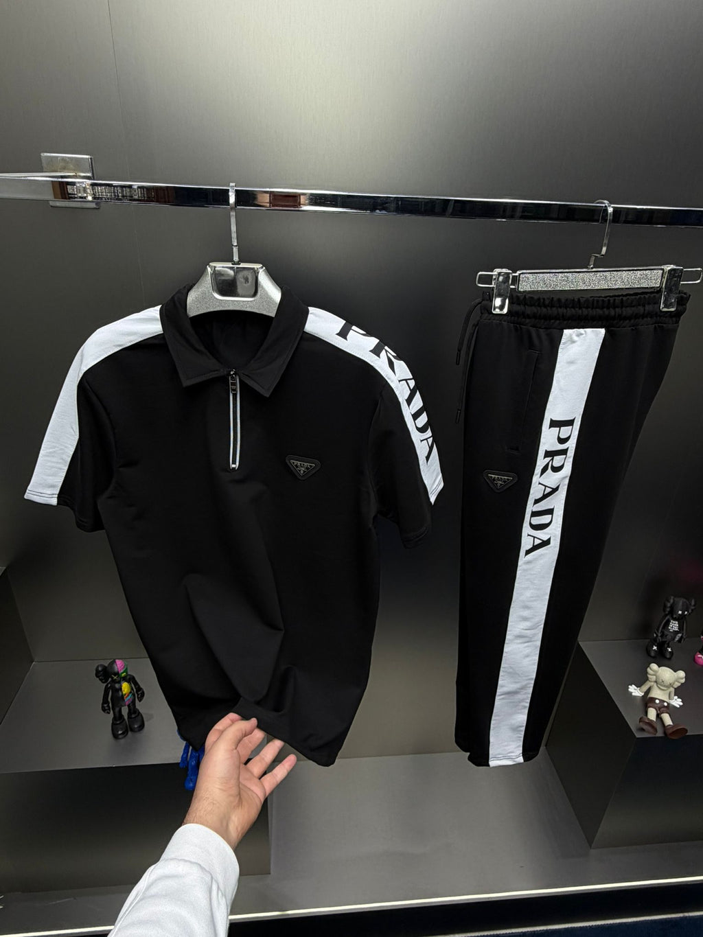 Prada Siyah İthal Yazlık Eşofman Takımı