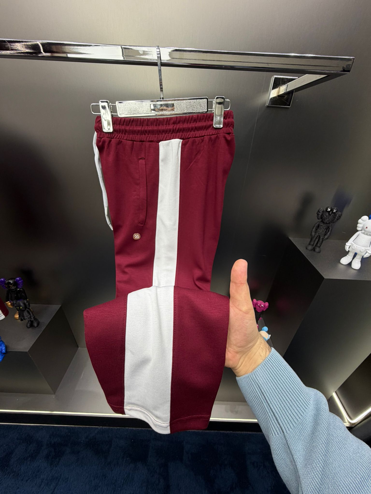 Zegna Bordo İthal Yazlık Eşofman Takımı