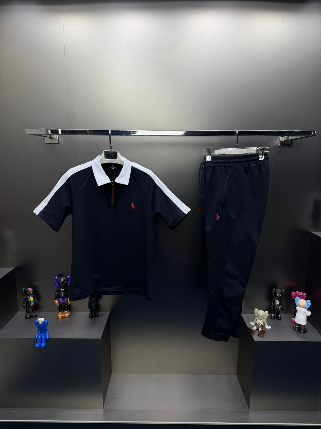 Polo Lacivert İthal Yazlık Eşofman Takımı