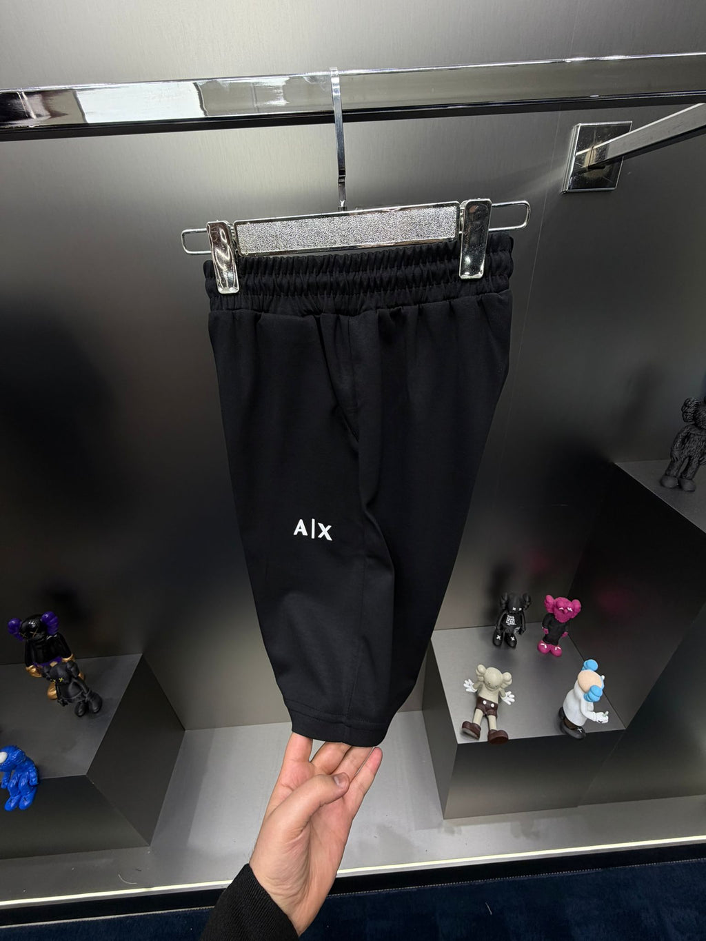 Armani Exchange Siyah İthal Şortlu Eşofman Takımı