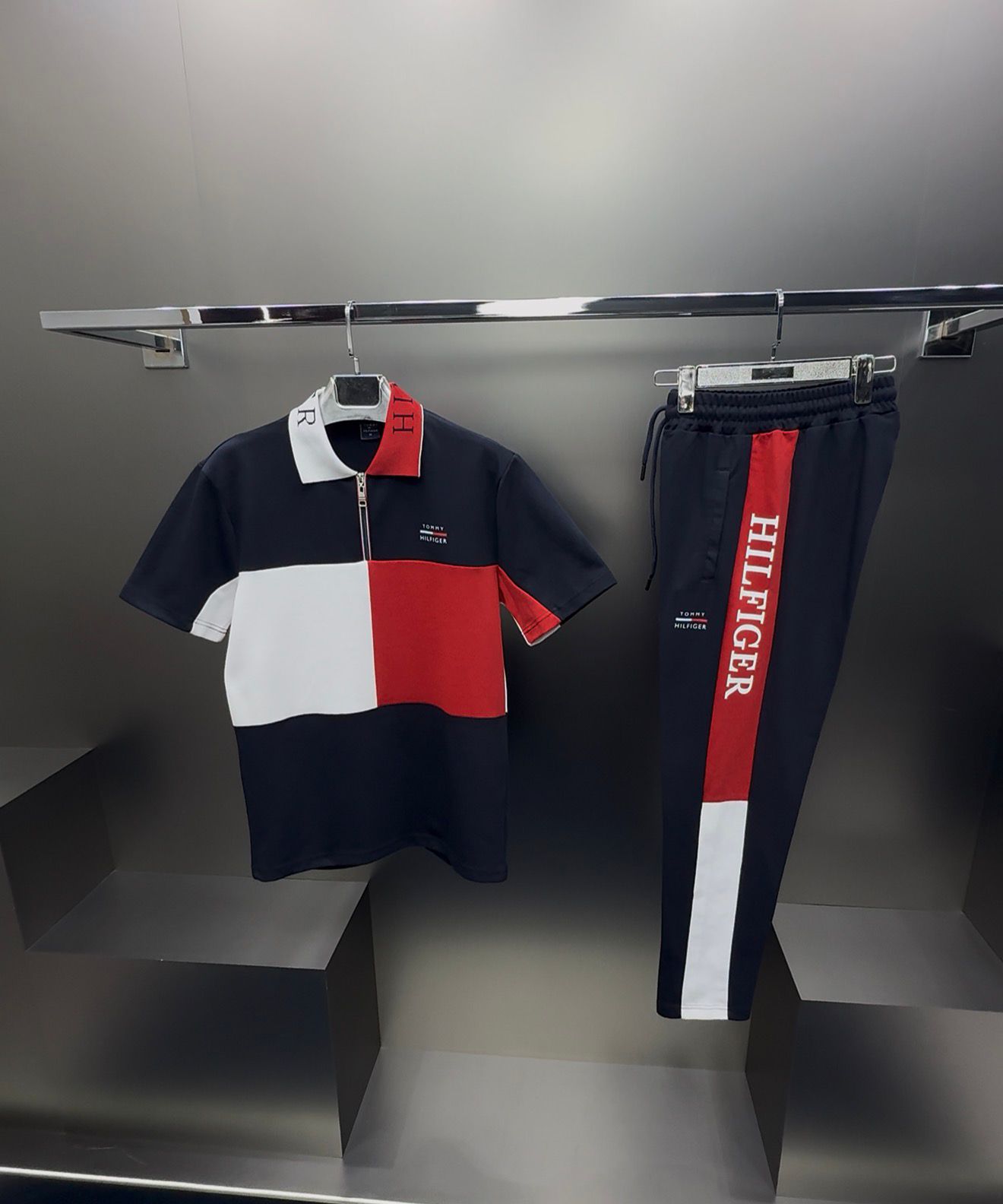Tommy Hilfiger Lacivert İthal Yazlık Eşofman Takımı