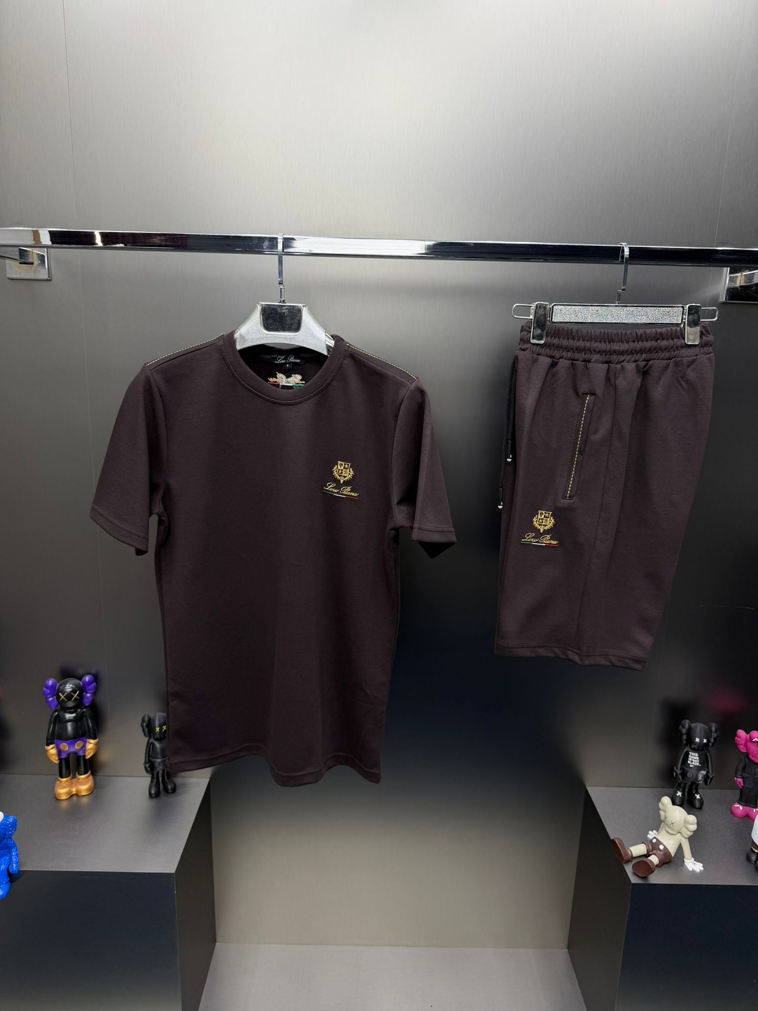 Loro Piana Kahverengi İthal Şortlu Eşofman Takımı