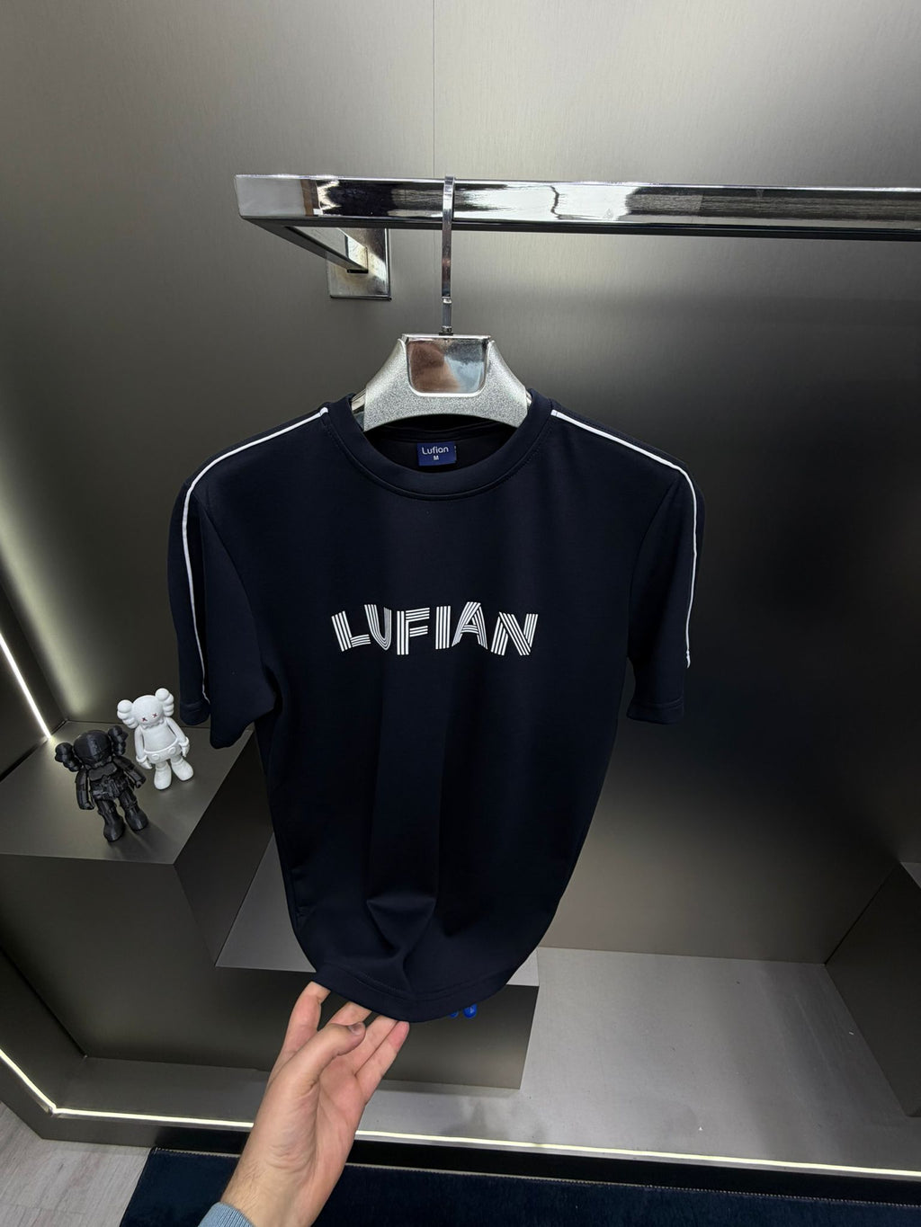 Lufian Lacivert İthal Şortlu Eşofman Takımı