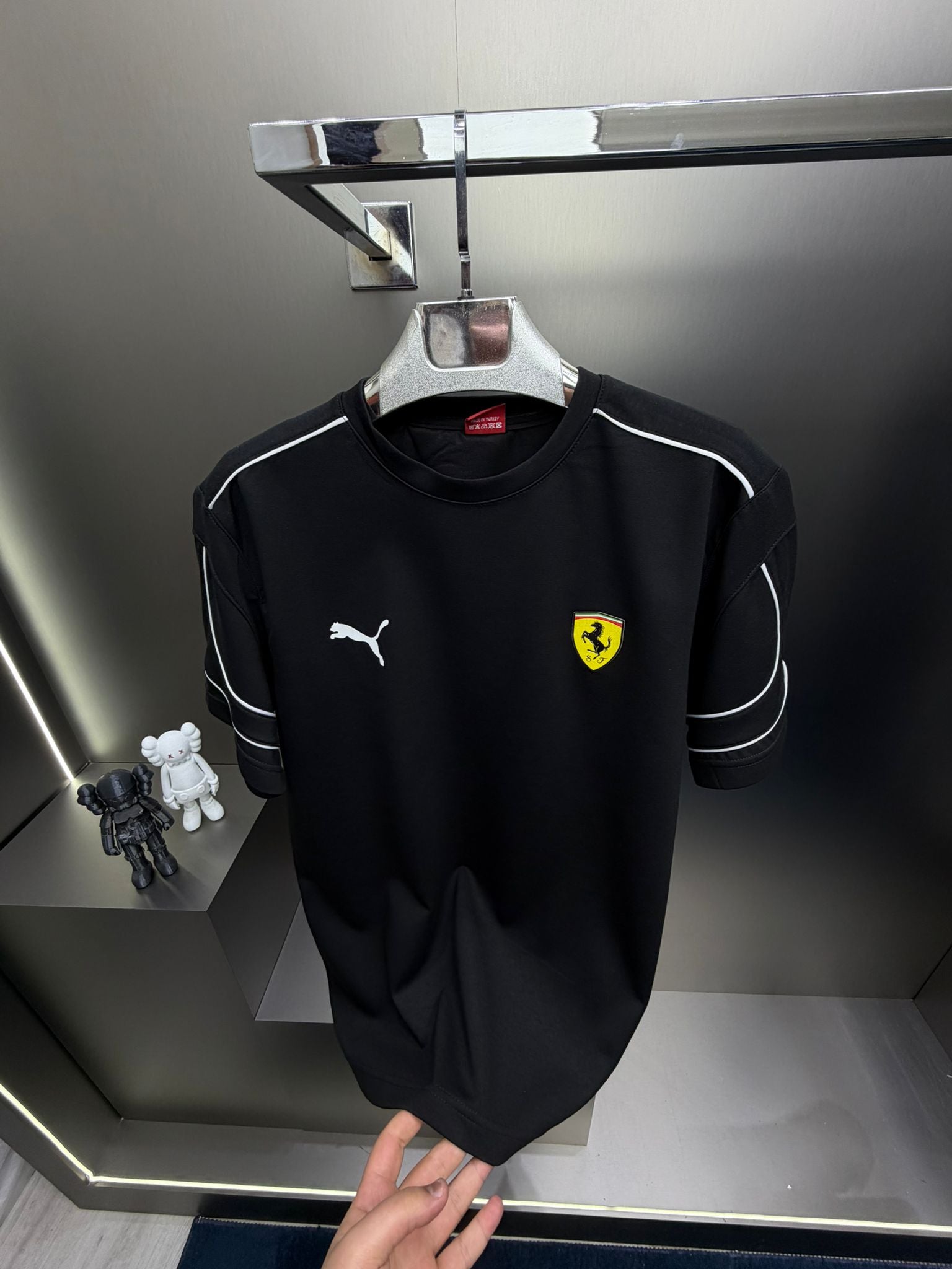 Ferrari Siyah İthal Yazlık Eşofman Takımı