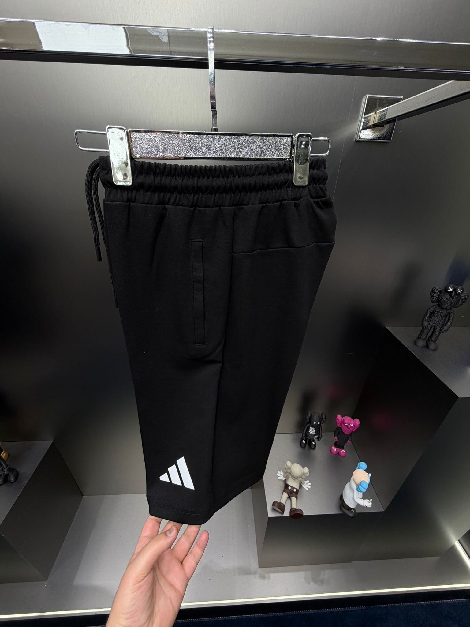 Adidas Siyah İthal Şortlu Eşofman Takımı