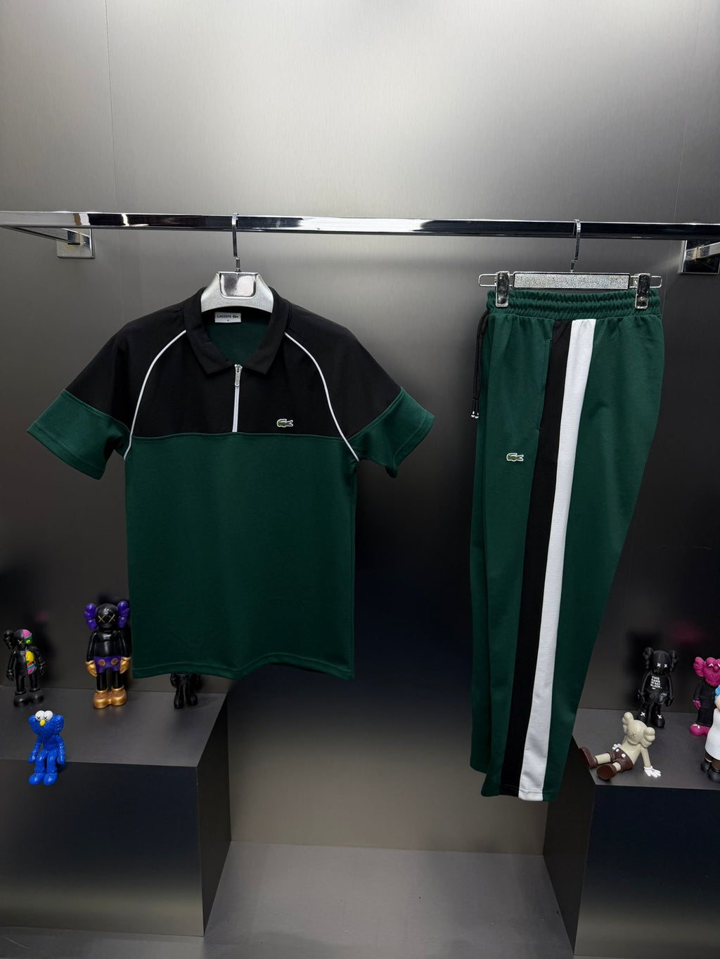Lacoste Yeşil İthal Yazlık Eşofman Takımı
