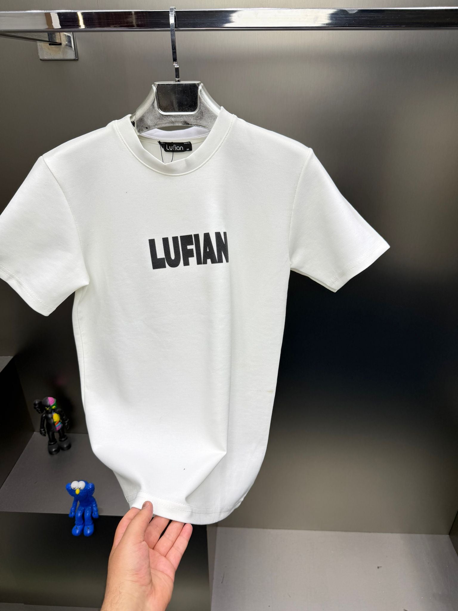 Lufian Beyaz İthal Şortlu Eşofman Takımı