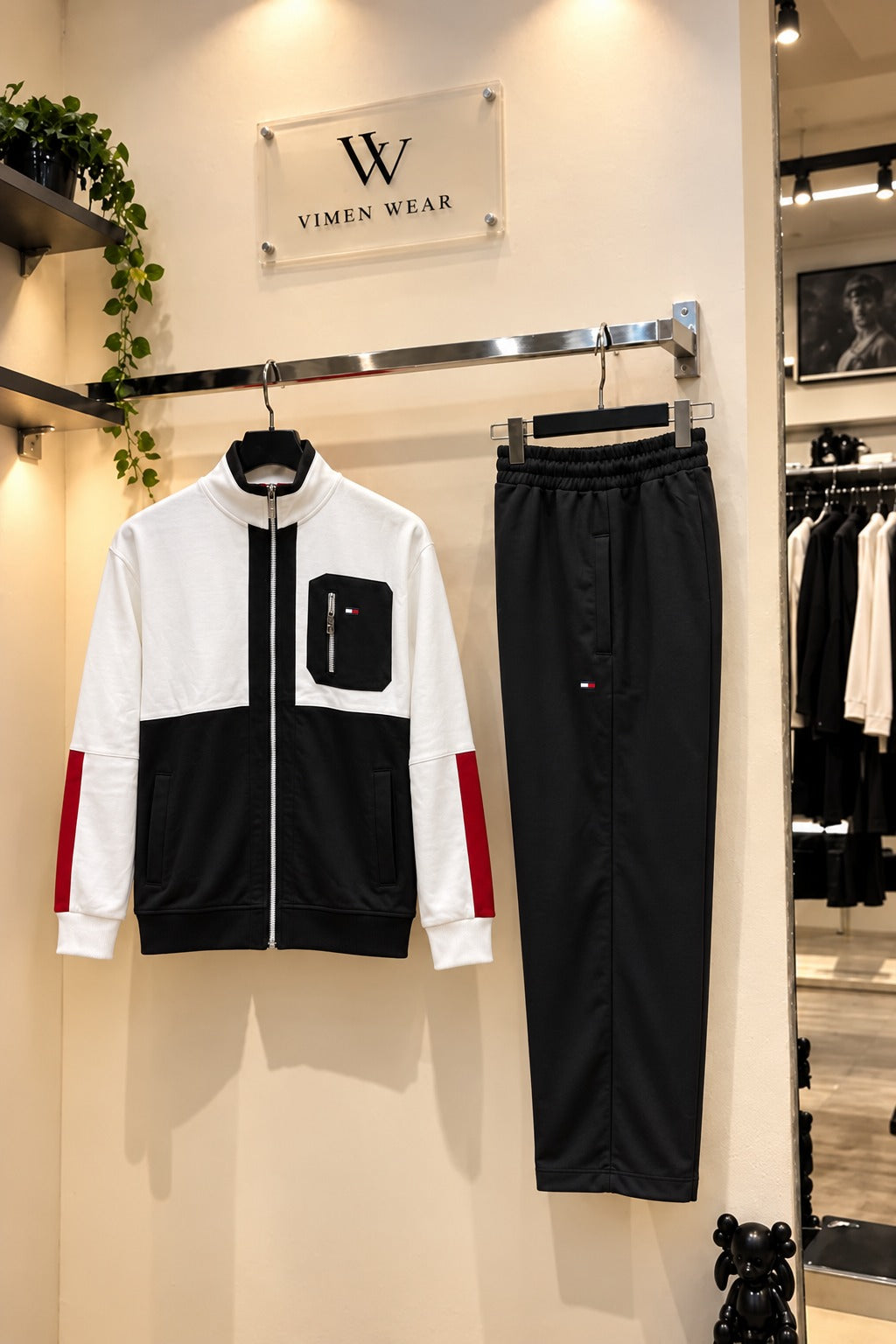 Tommy Hilfiger Siyah Beyaz İthal Eşofman Takımı