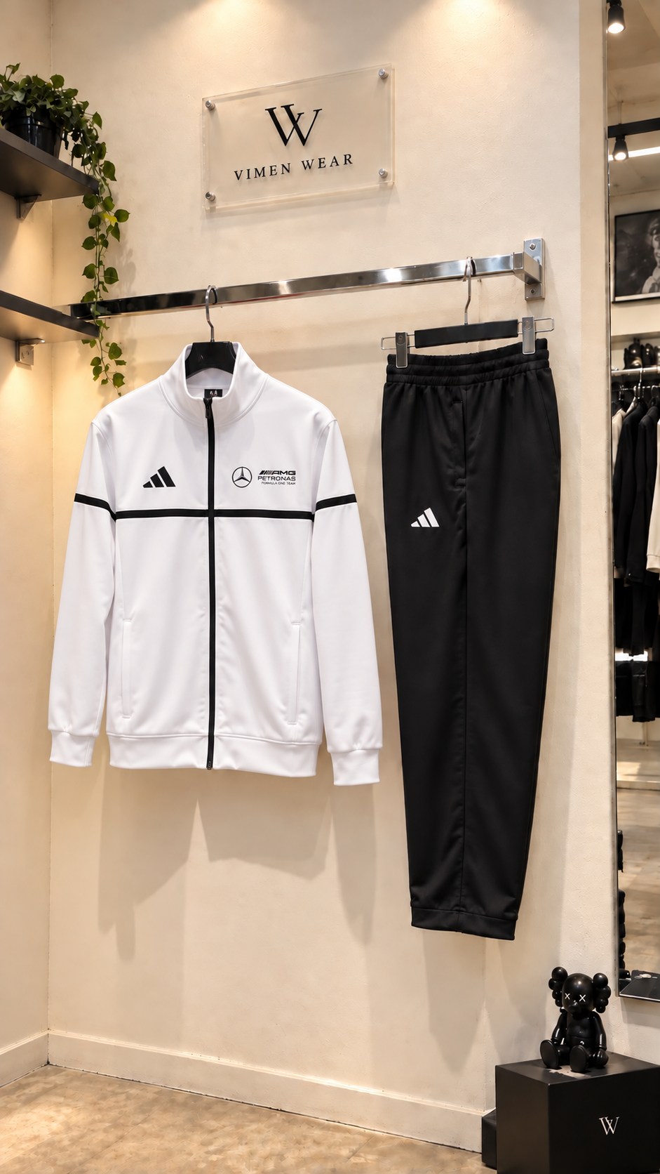 Adidas AMG Beyaz İthal Eşofman Takım